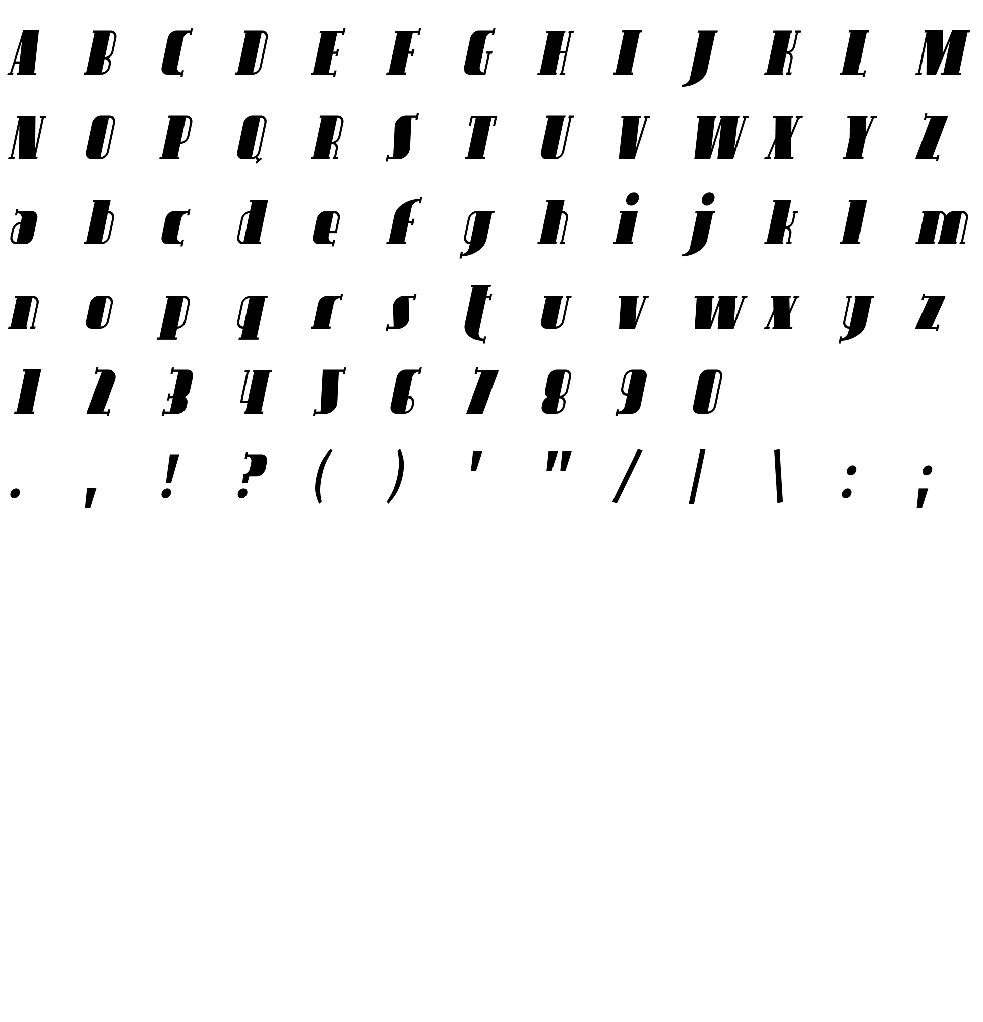 Шрифт Avondale Italic