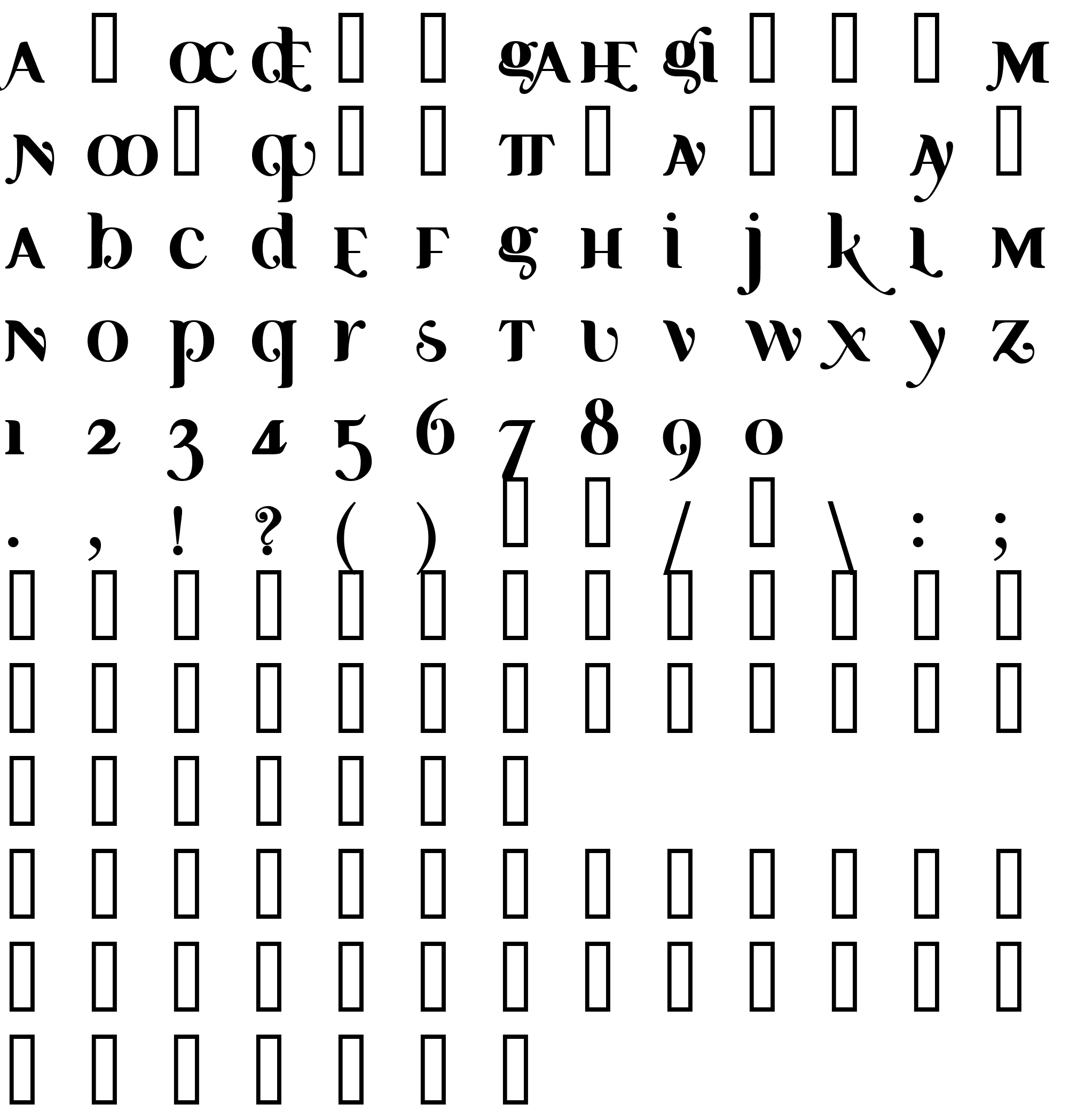 Шрифт Ayosmonika Bold