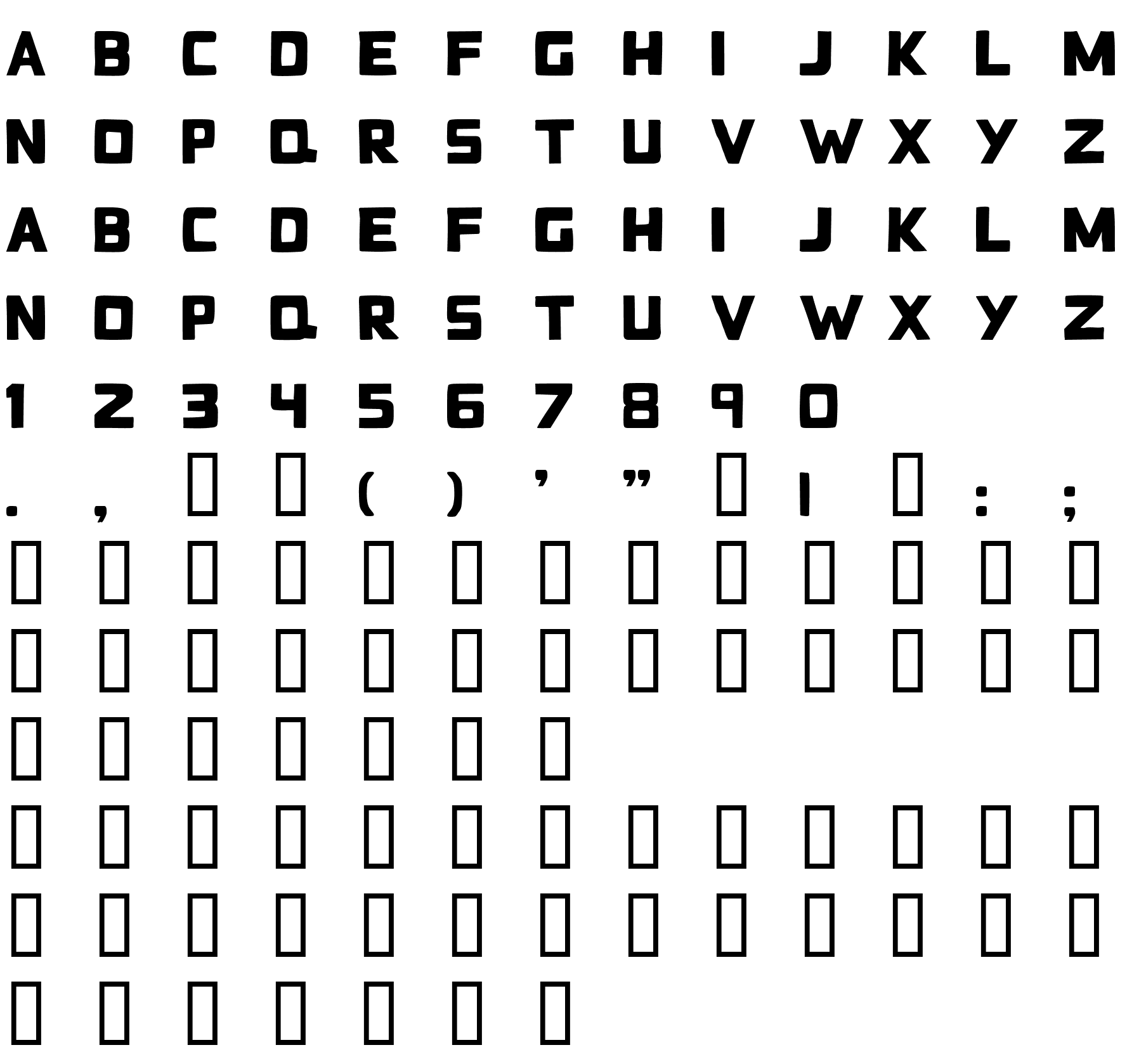 Шрифт BadBlocks TT