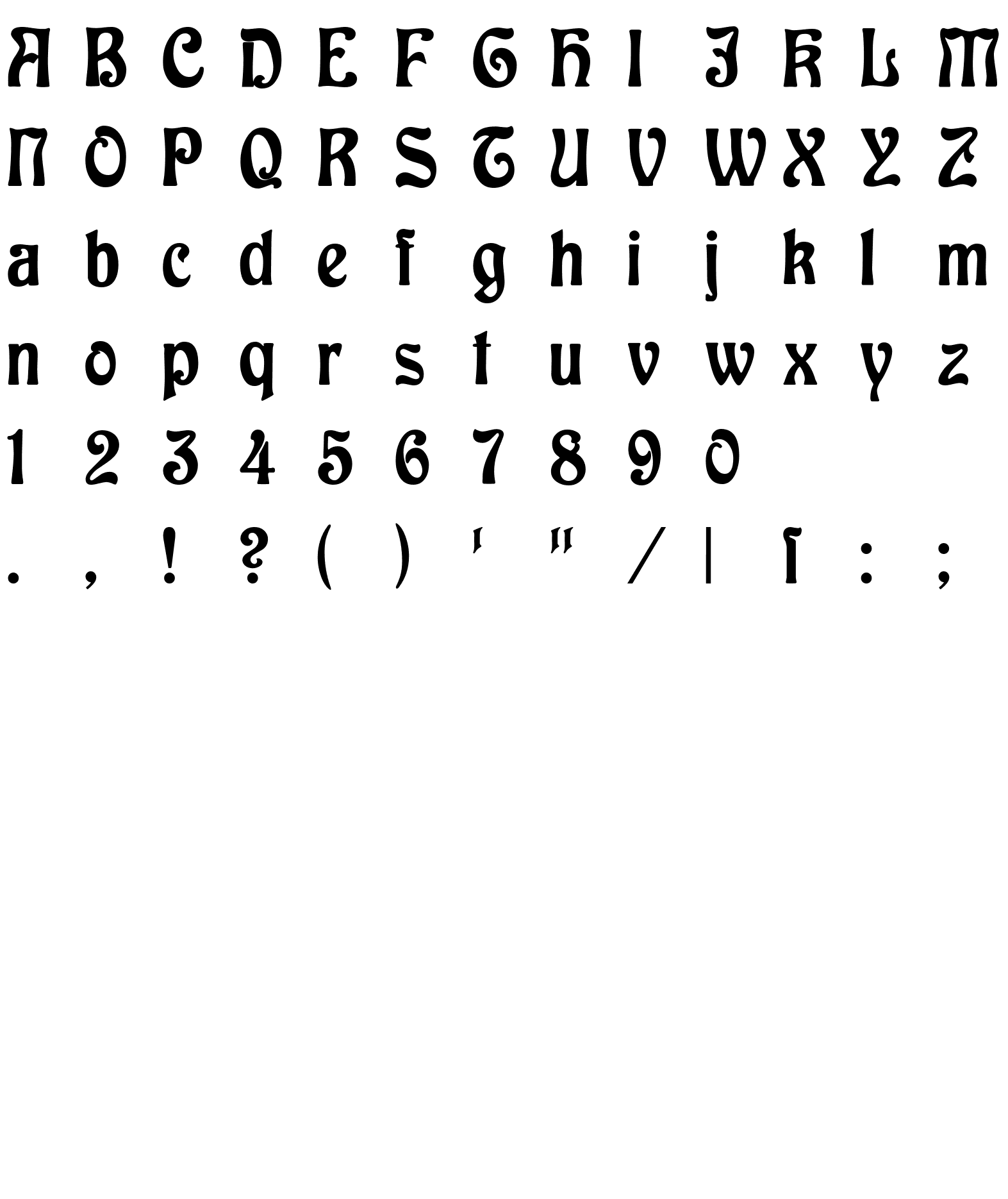 Шрифт Baldur Regular