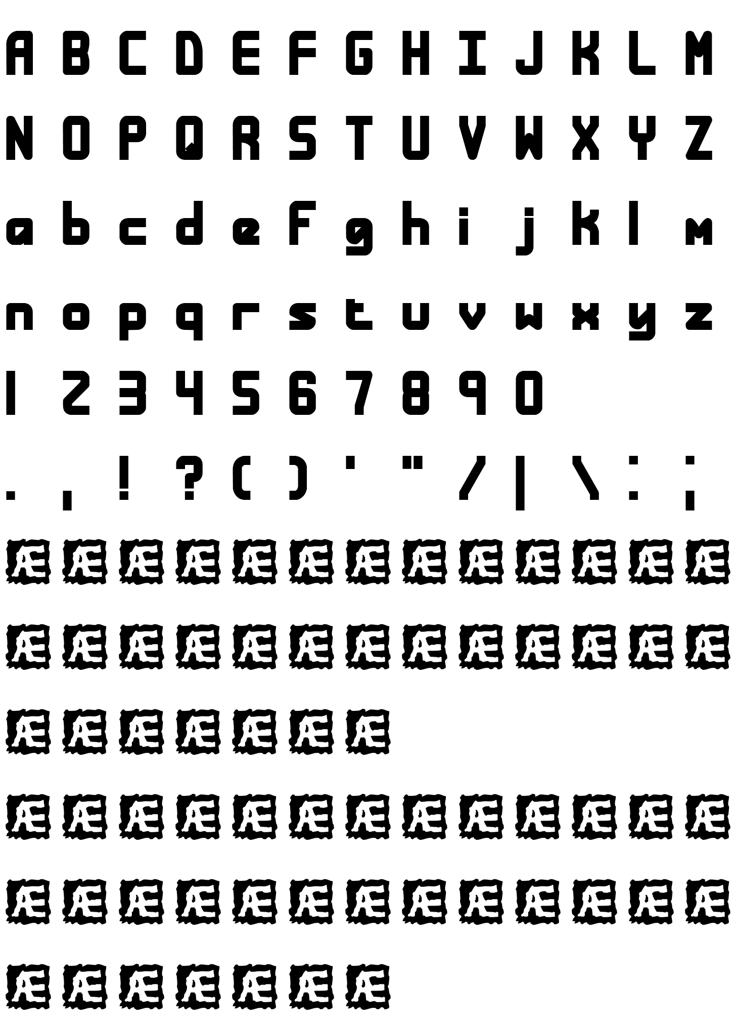 Шрифт Bandwidth Bandless BRK