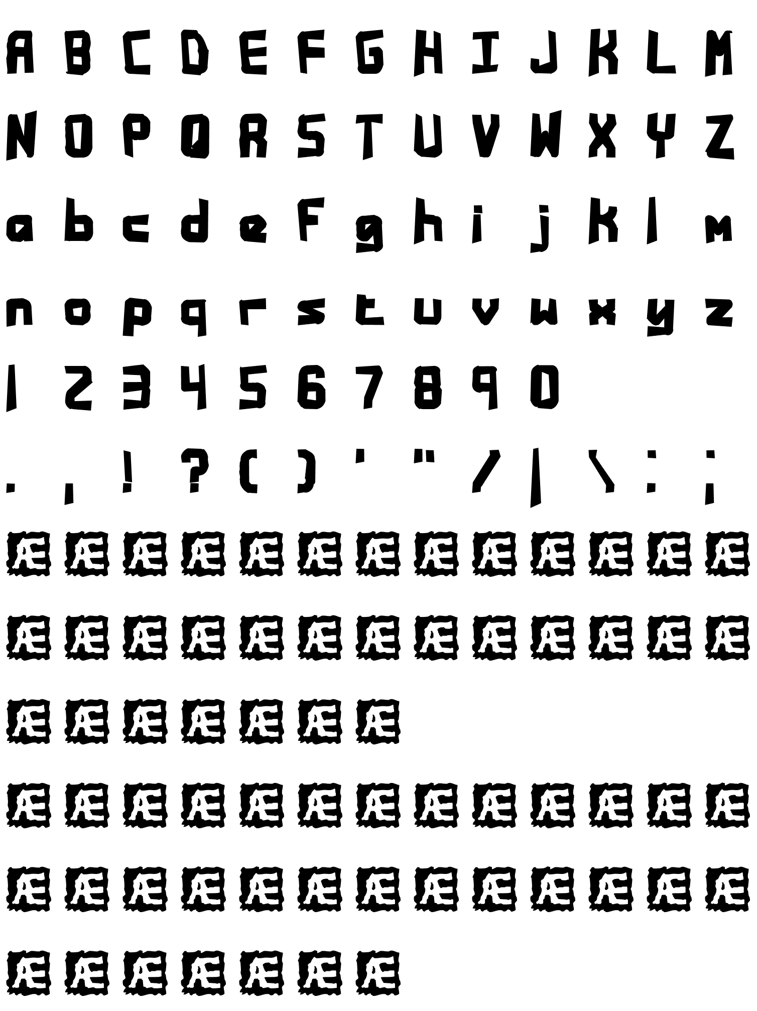 Шрифт Bandwidth Bandmess BRK