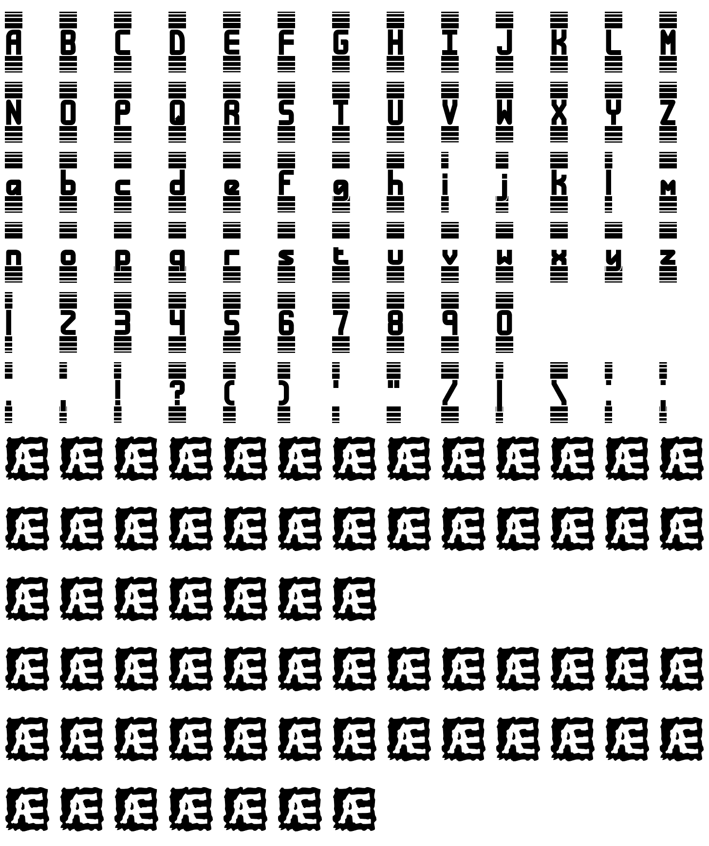 Шрифт Bandwidth BRK