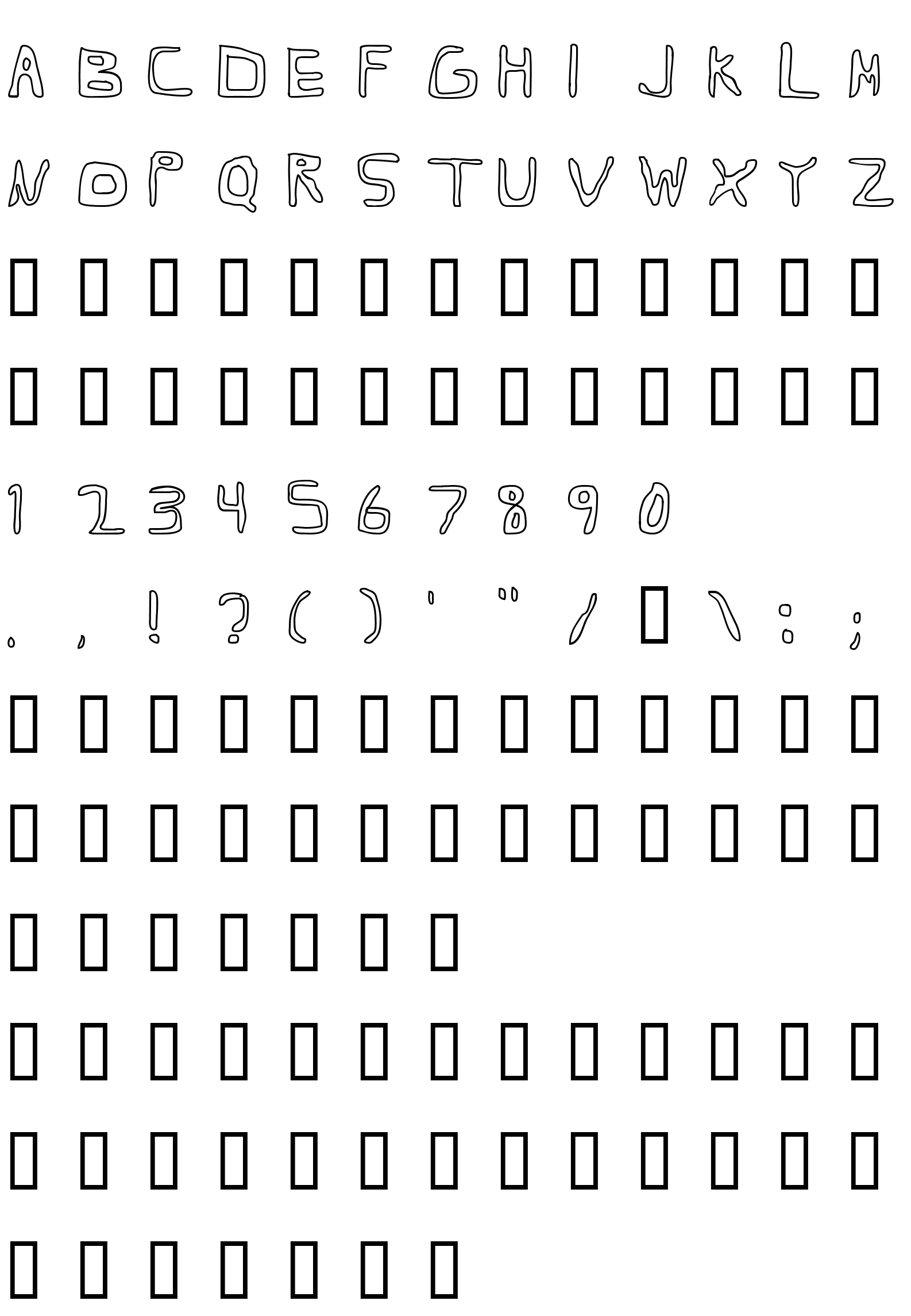 Шрифт Barbapa 3