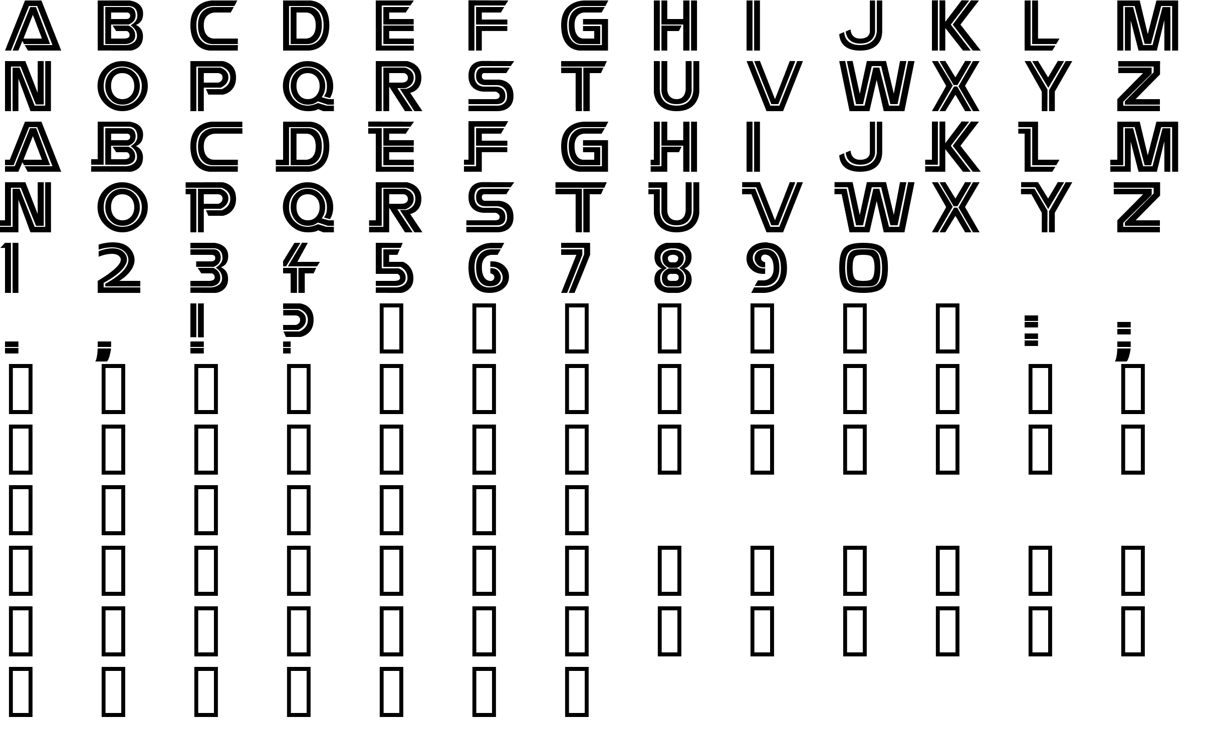 Шрифт Battlestar