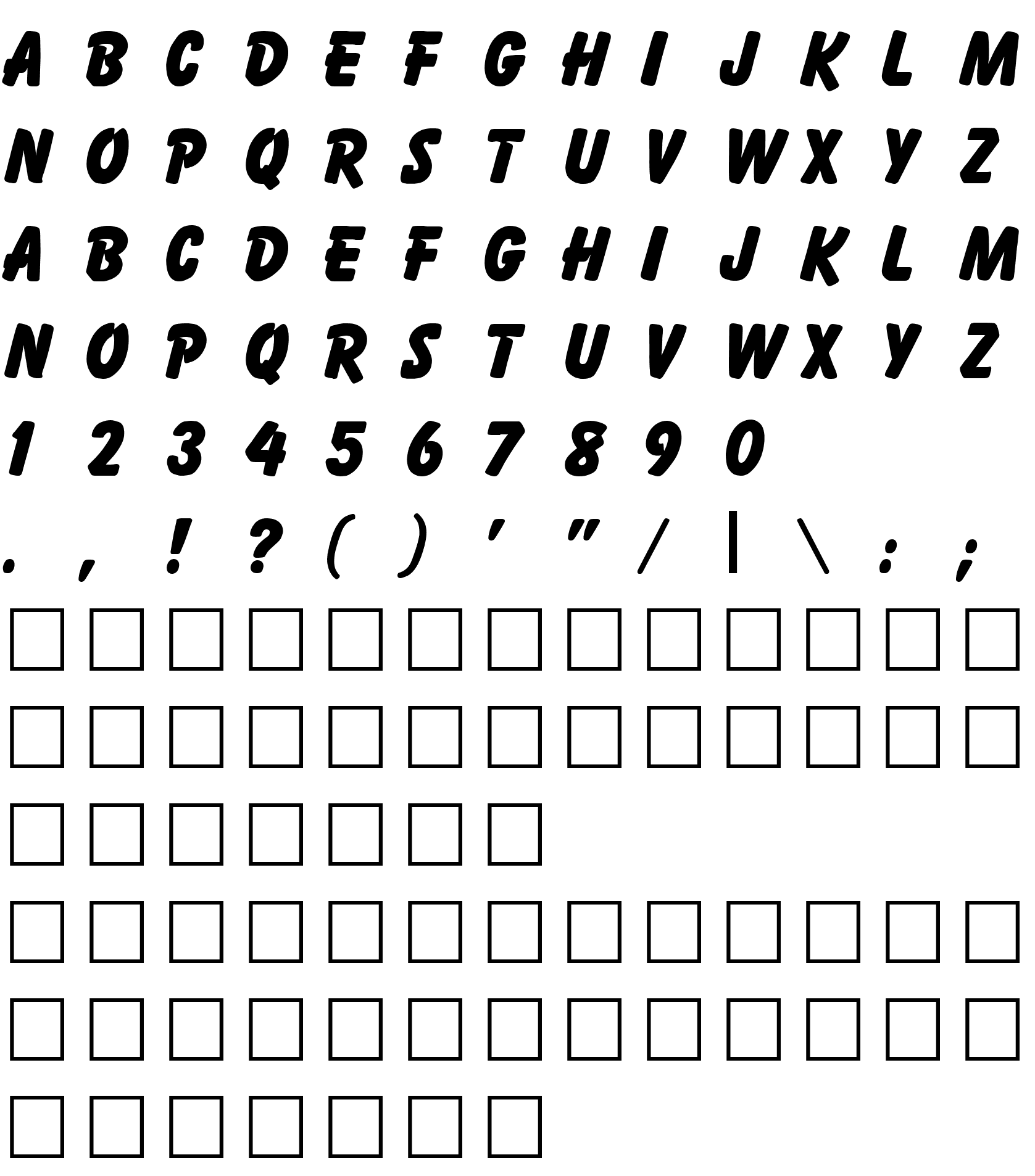 Шрифт Bazooka Regular