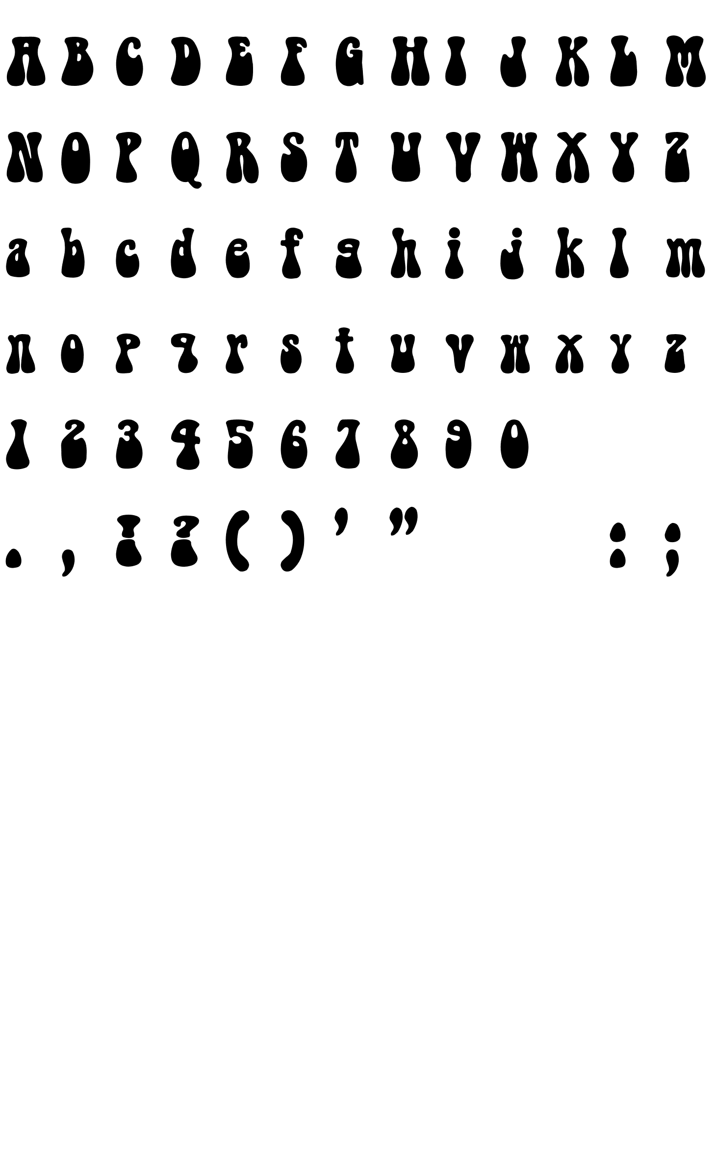 Шрифт BellBottom