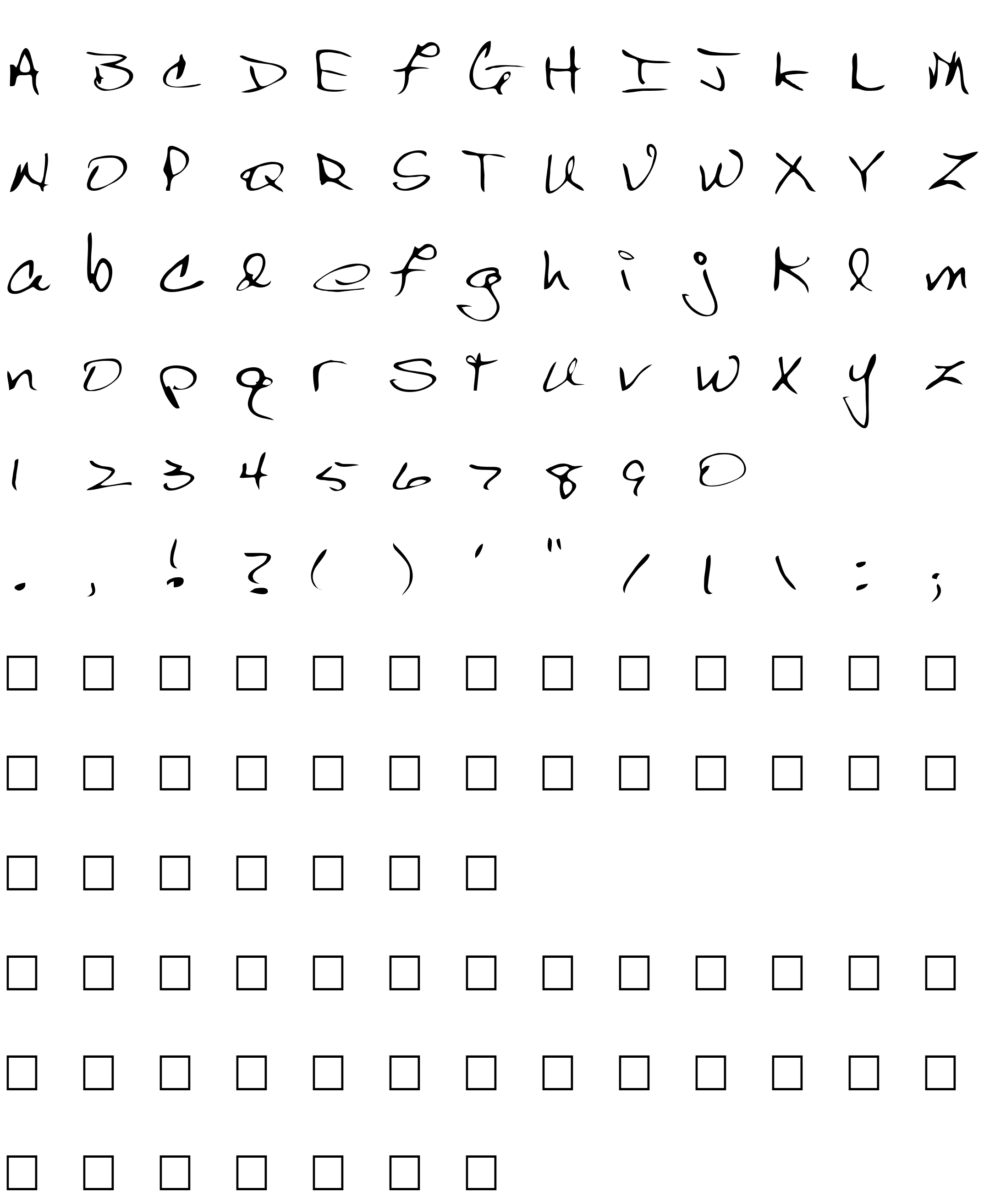 Шрифт Bert Regular