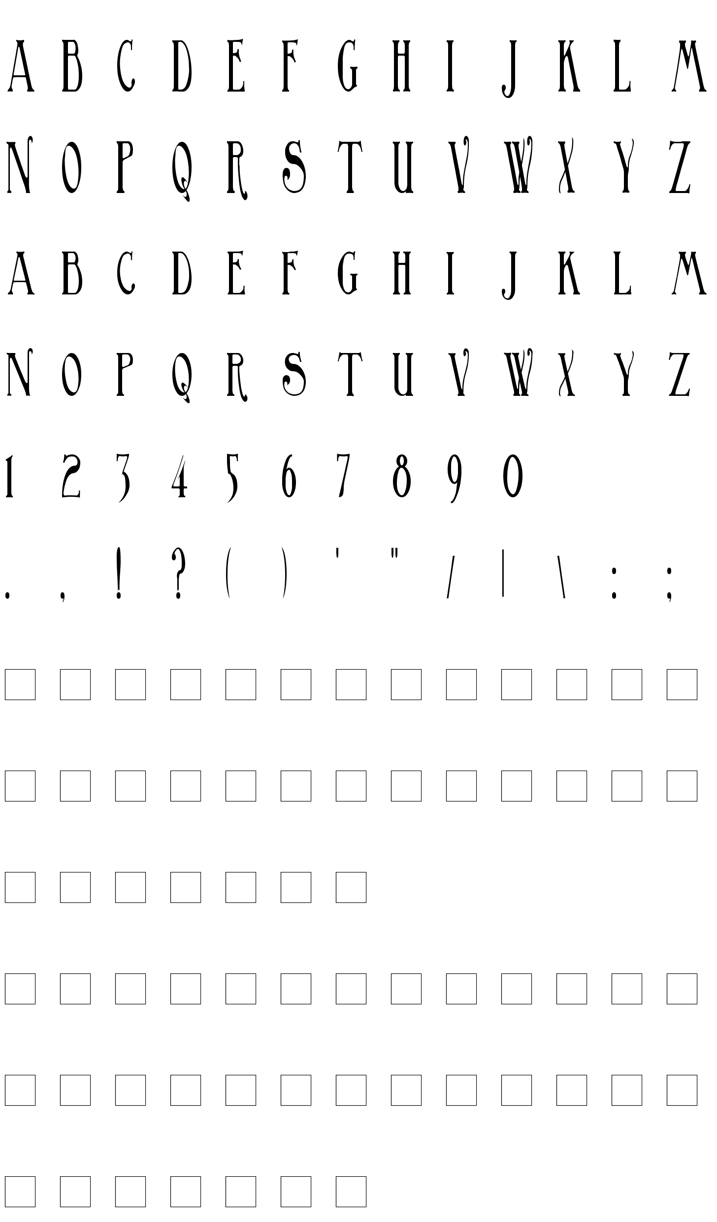 Шрифт BirminghamElongated