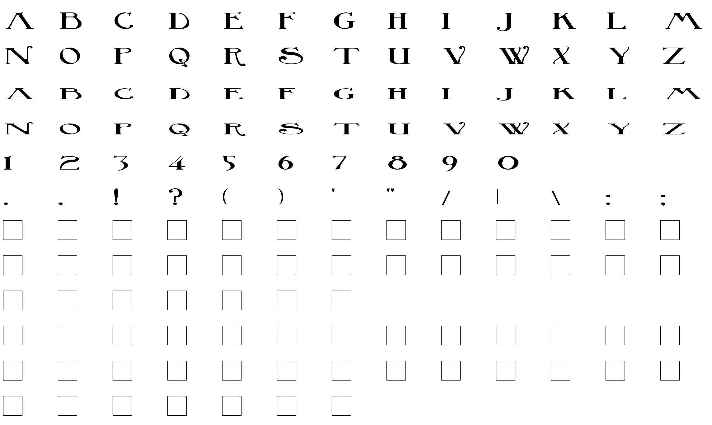Шрифт BirminghamSquat