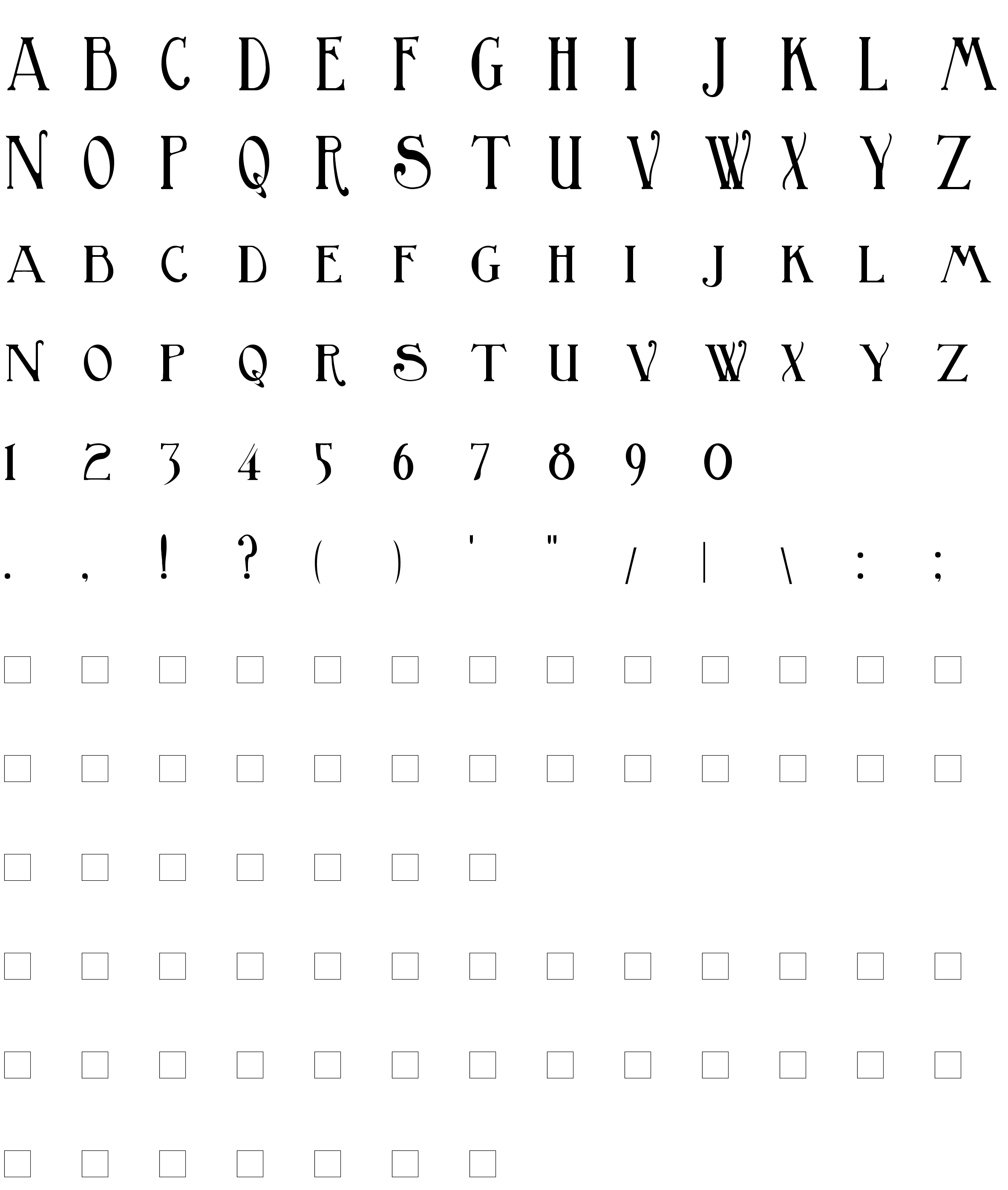 Шрифт BirminghamTitling