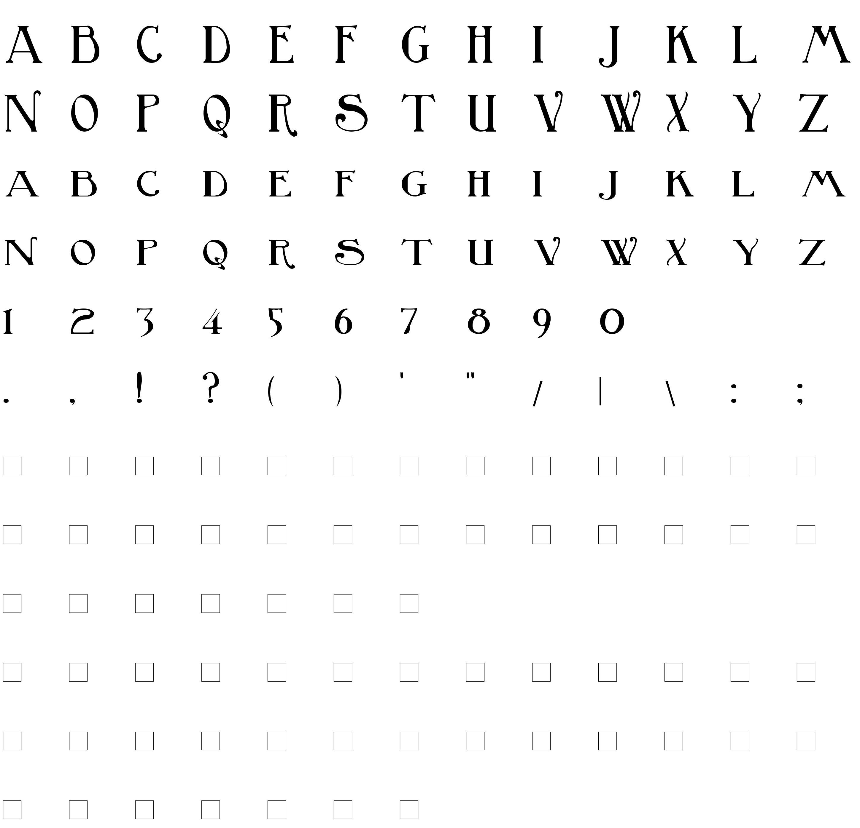 Шрифт BirminghamTitlingBold