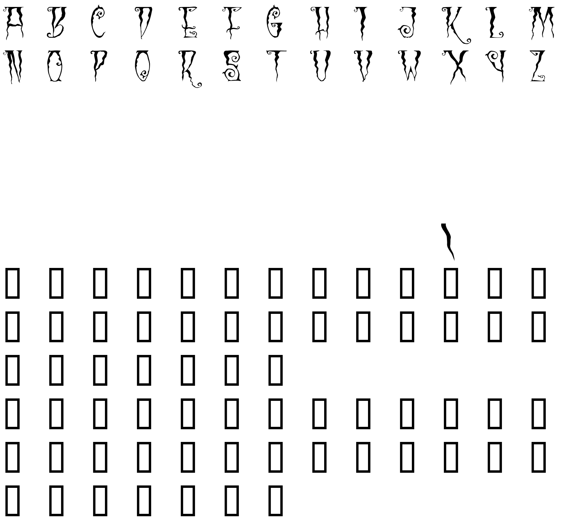 Шрифт Black Cow