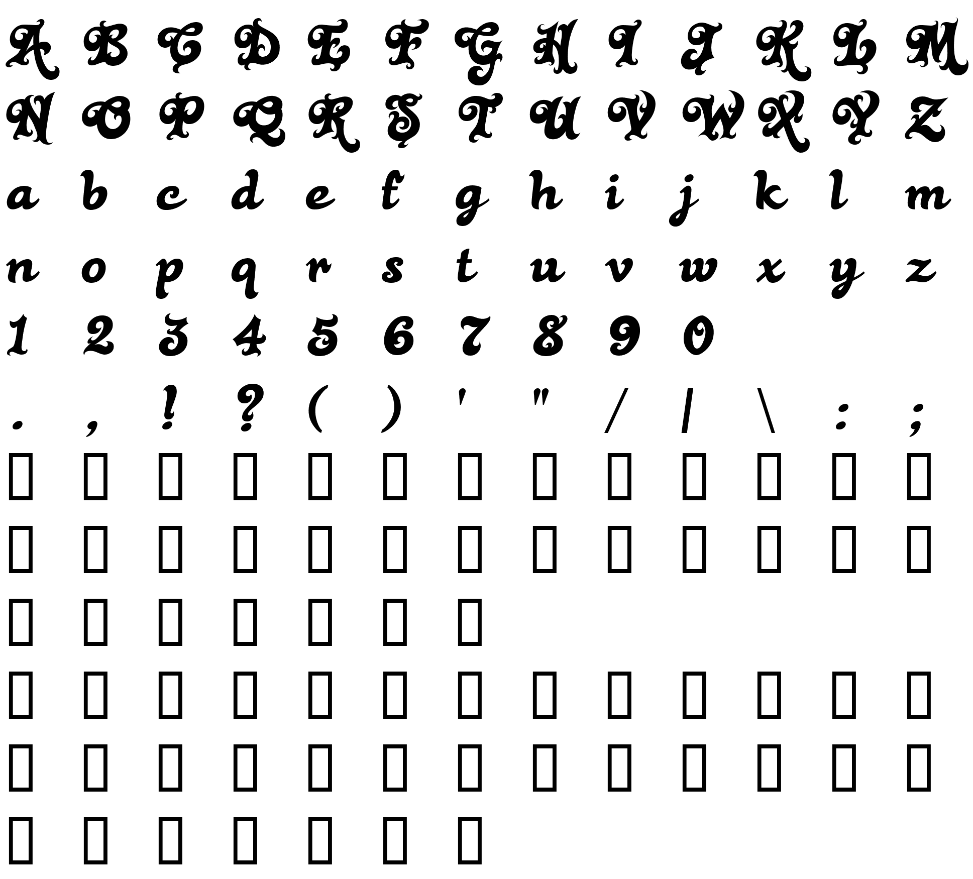 Шрифт Black Rose