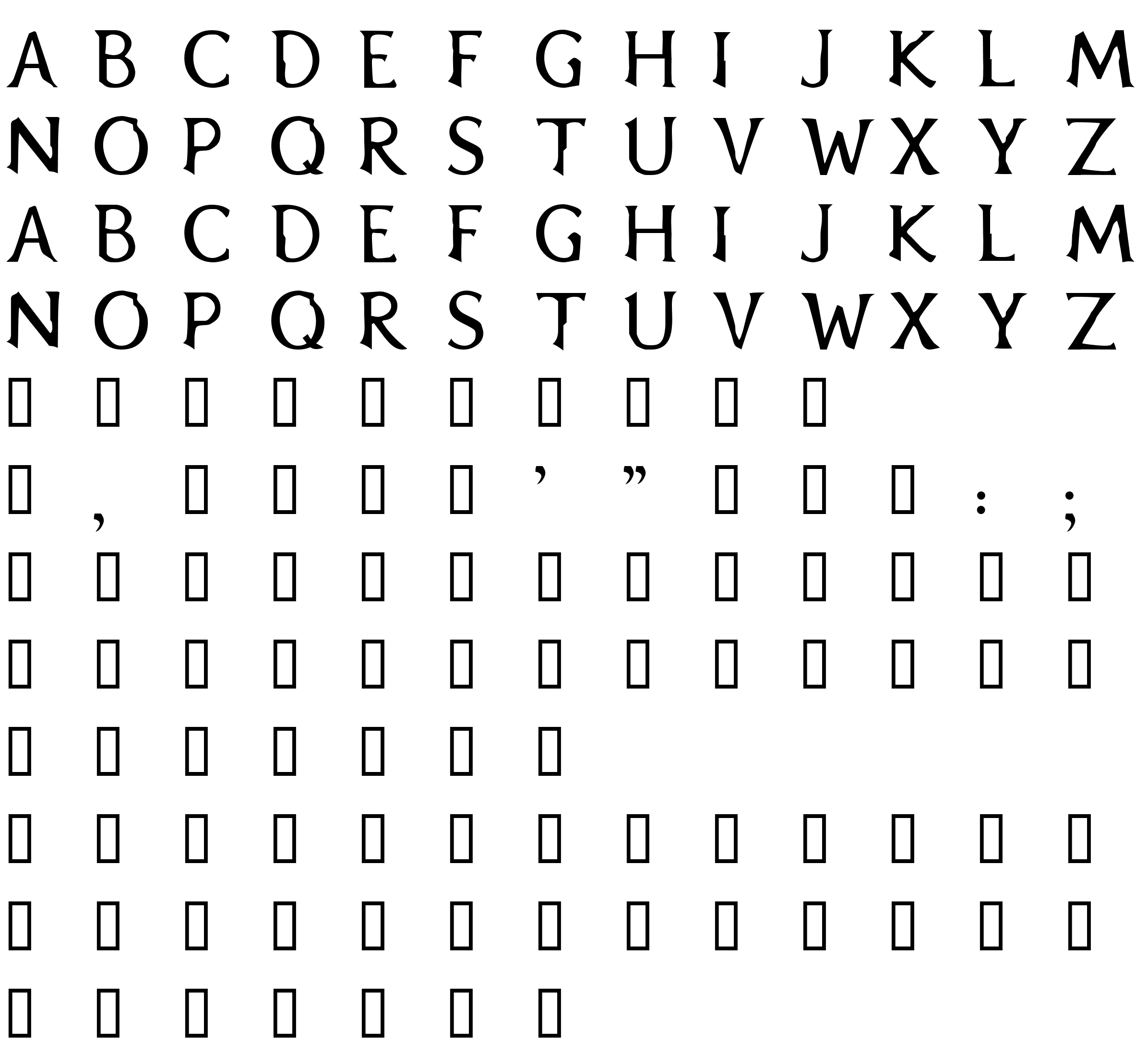 Шрифт Blair Caps