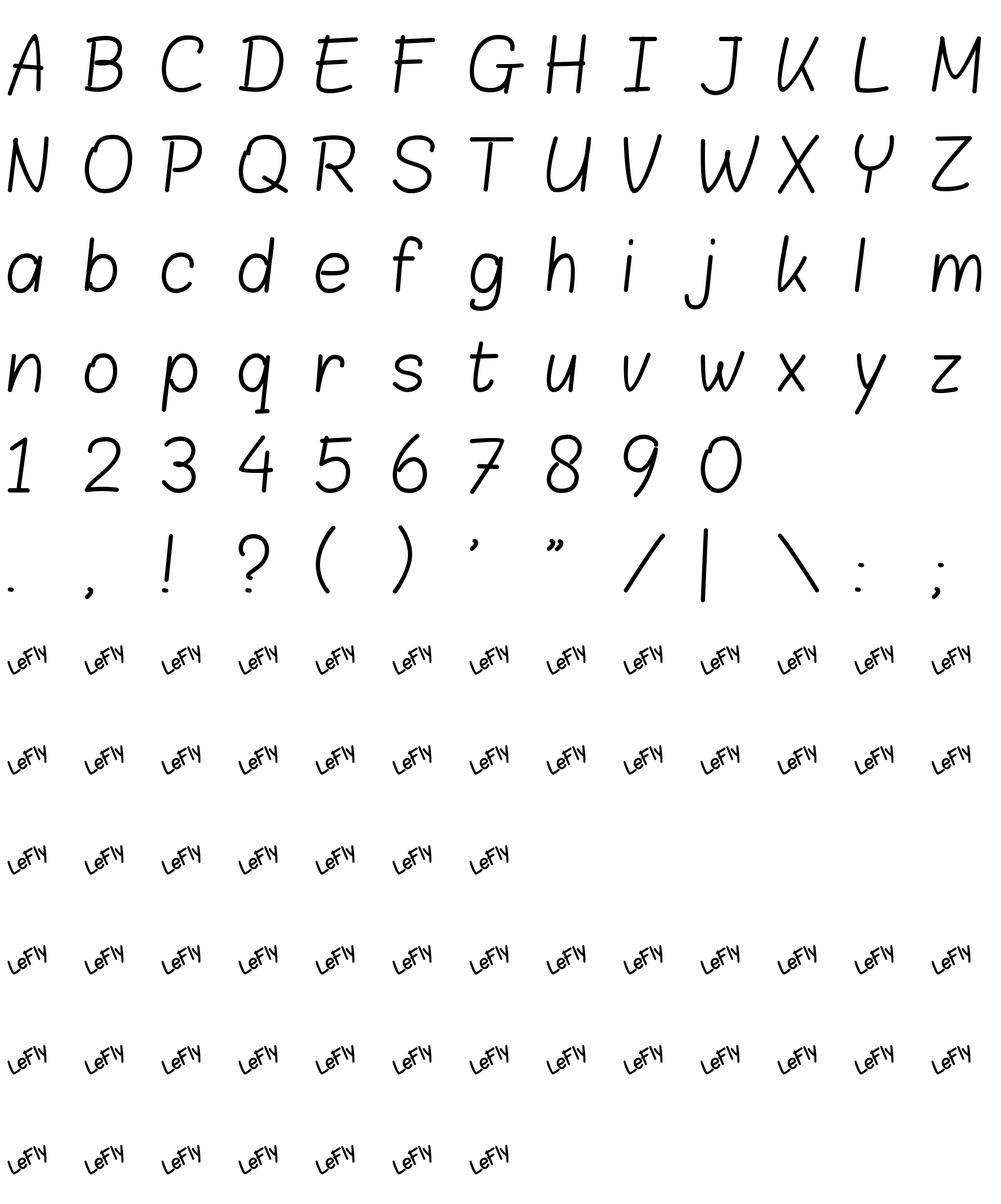 Шрифт Blokletters Balpen