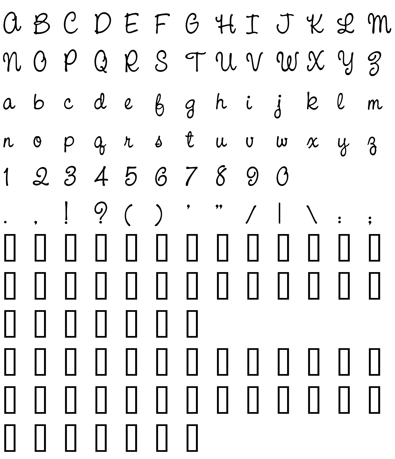 Шрифт CAC Pinafore