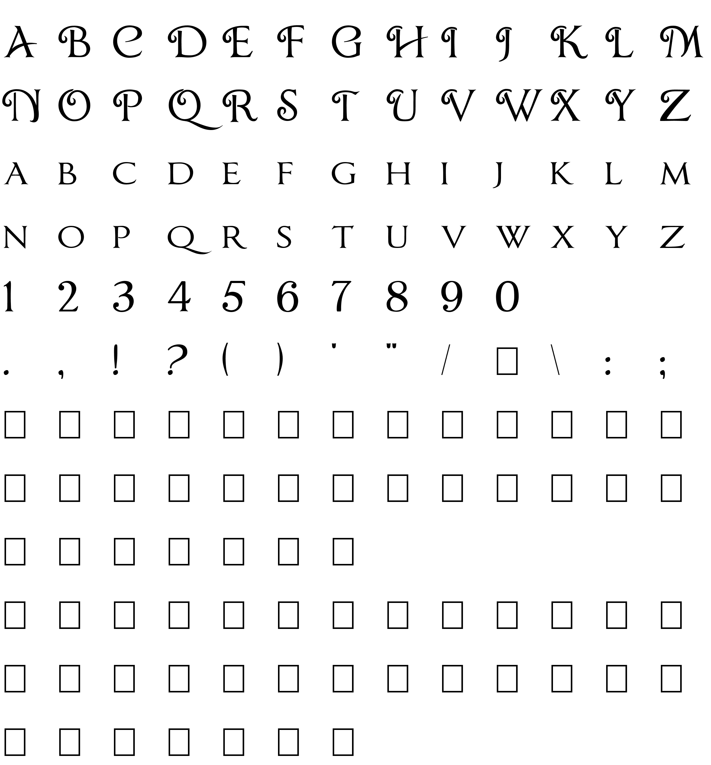 Шрифт ChocolateBox