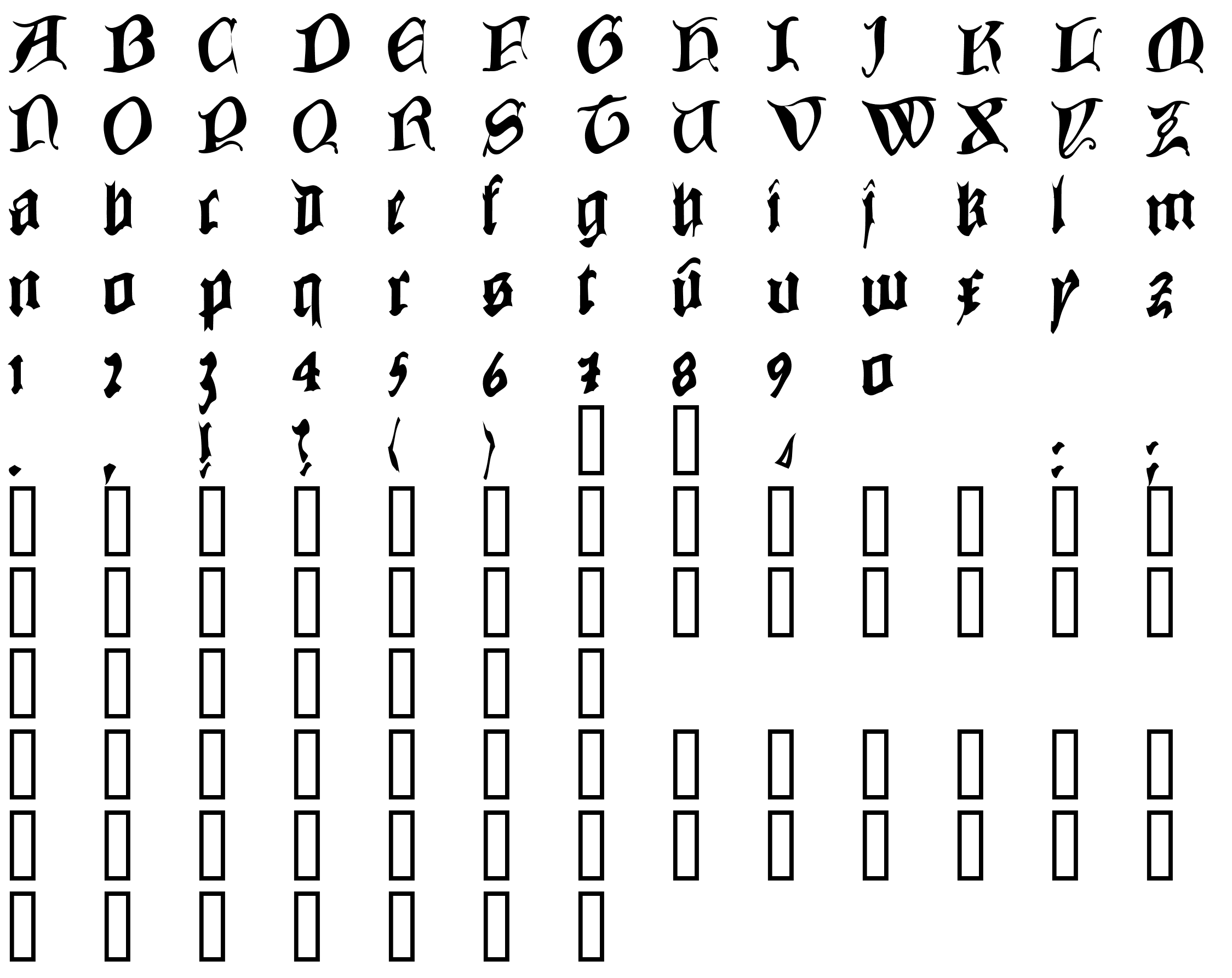 Шрифт CowboyCaxton