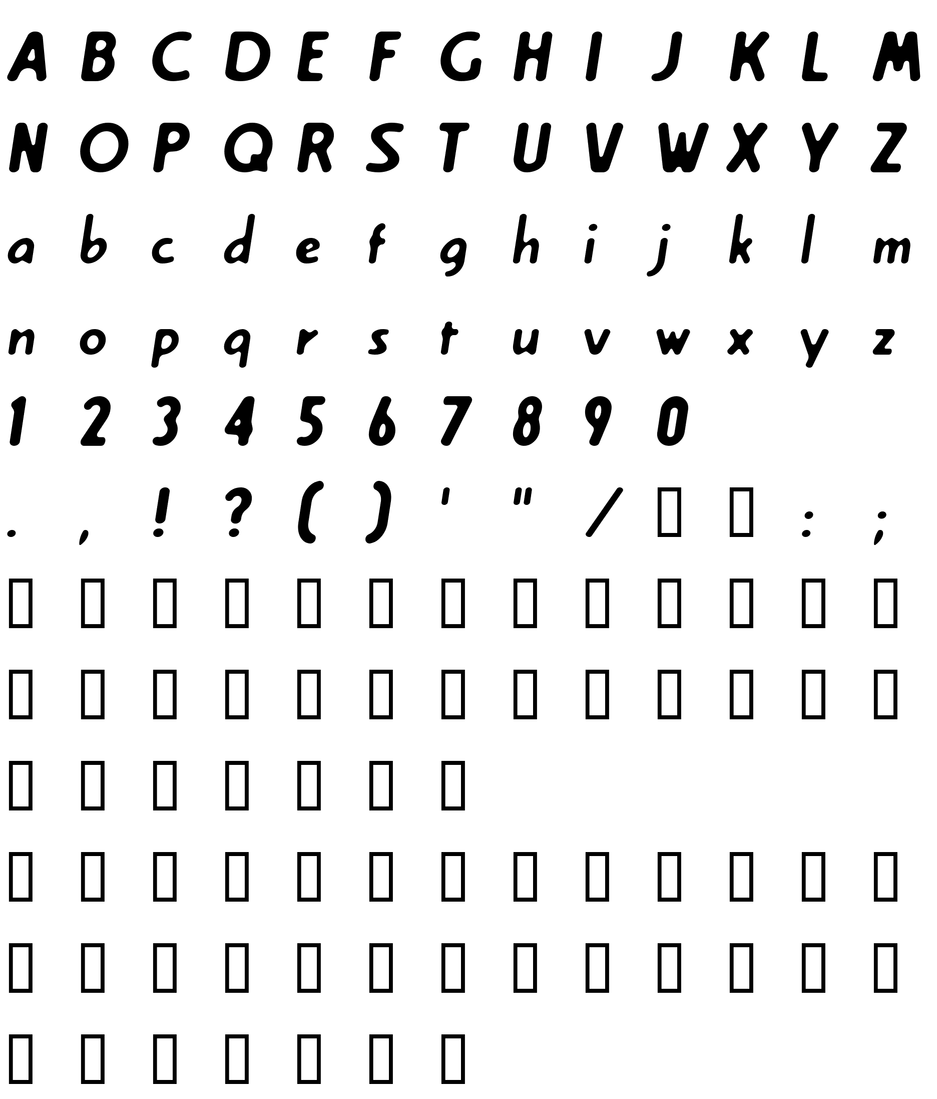 Шрифт Creambold