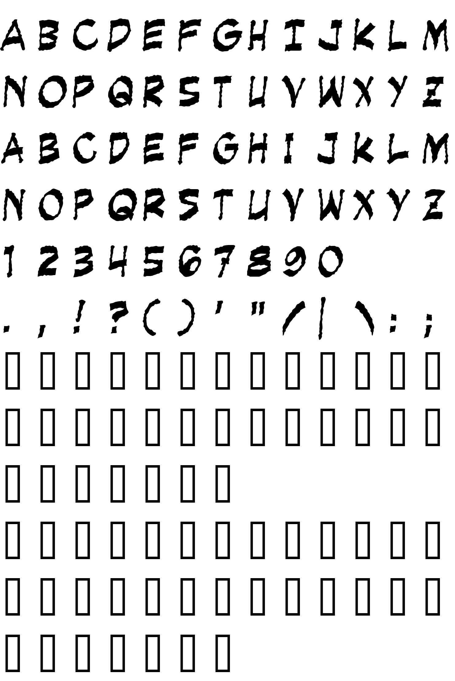 Шрифт Creeping Evil