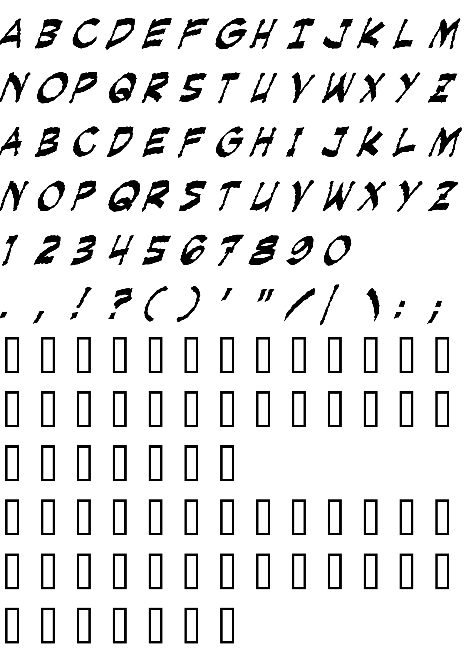 Шрифт Creeping Evil Italic