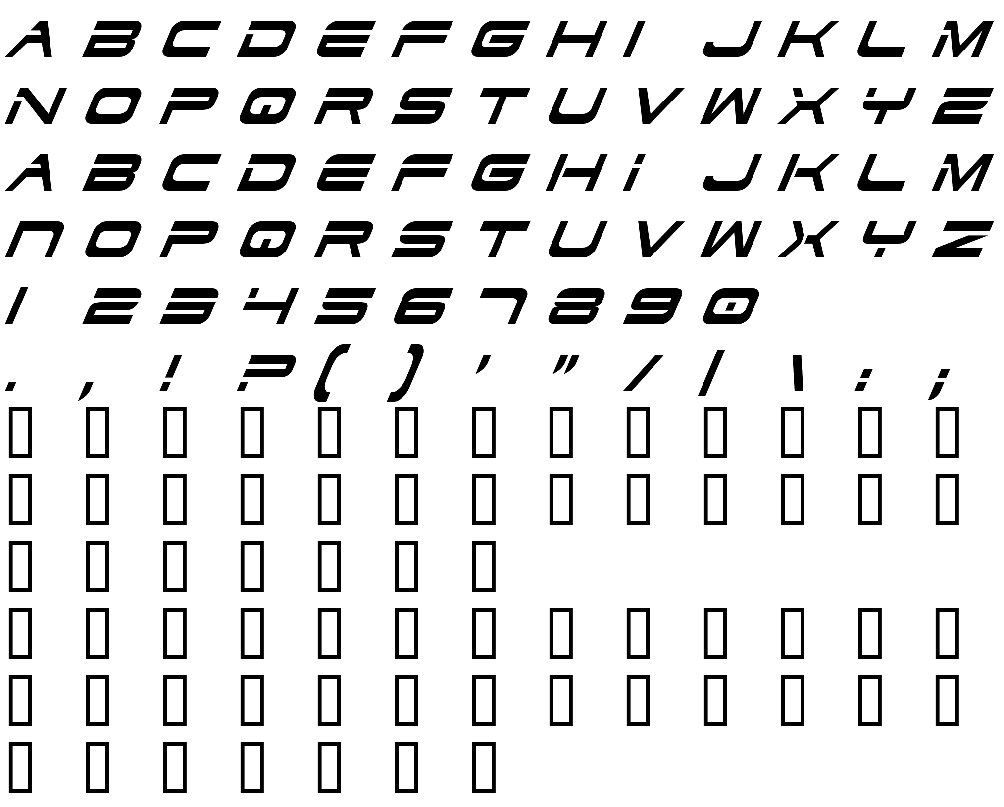 Шрифт Dodger Condensed Italic