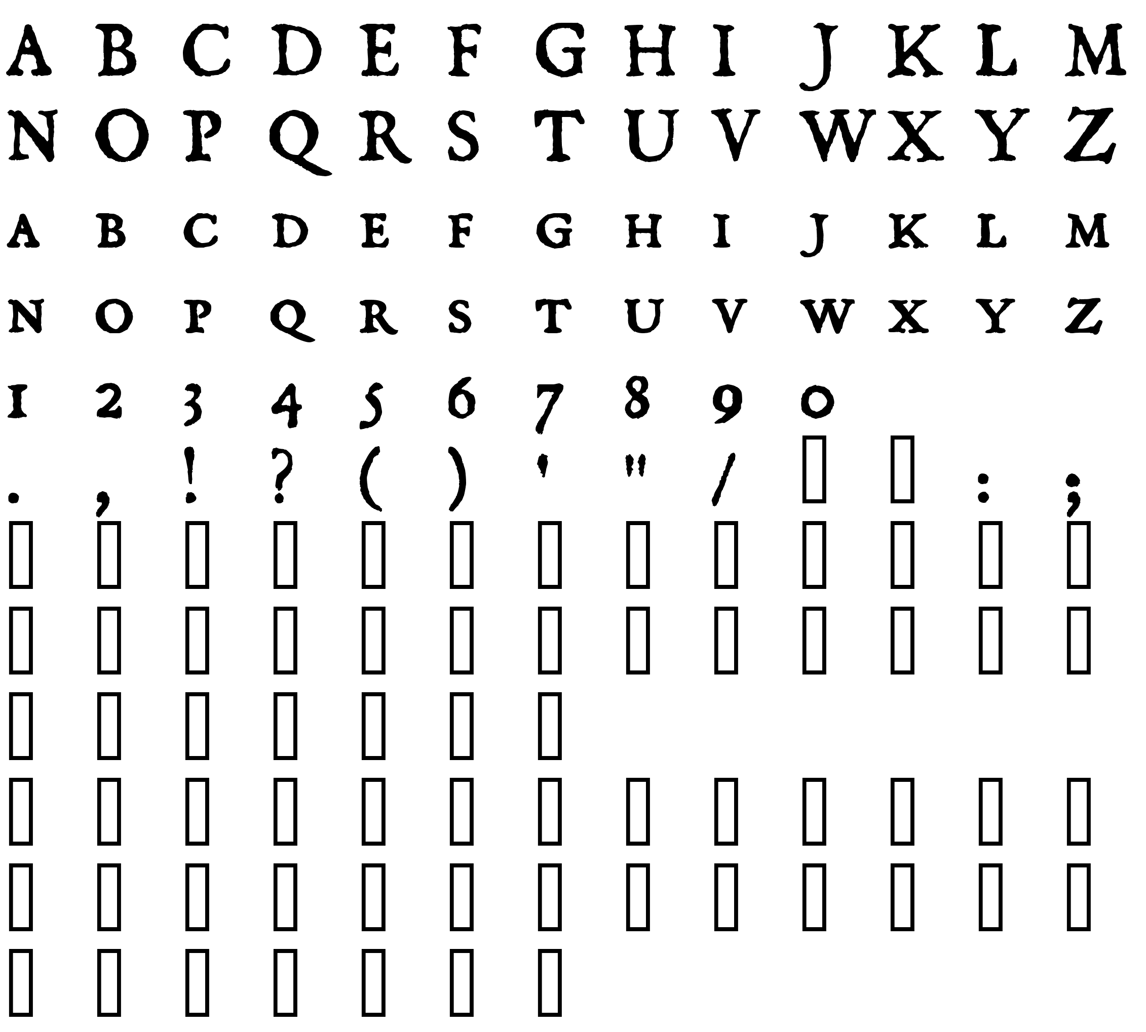 Шрифт Dominican Small Caps