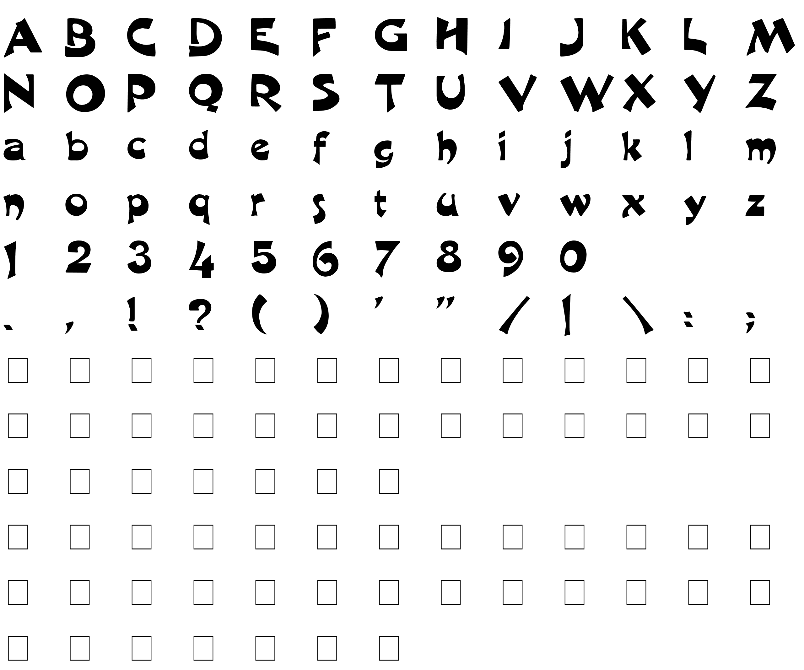 Шрифт Excalibur Logotype Normal