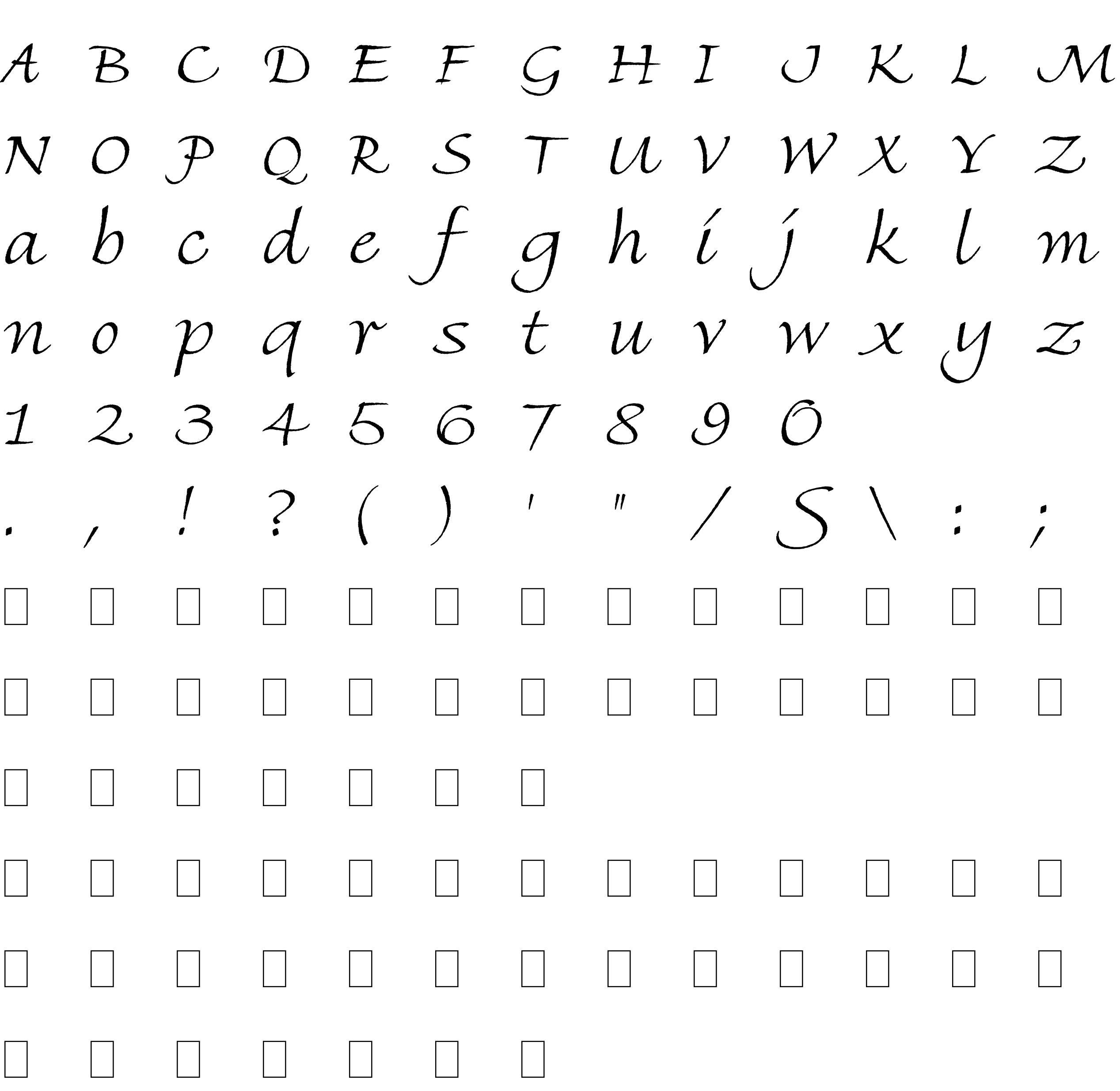 Шрифт Fine Hand LET Plain:1.0