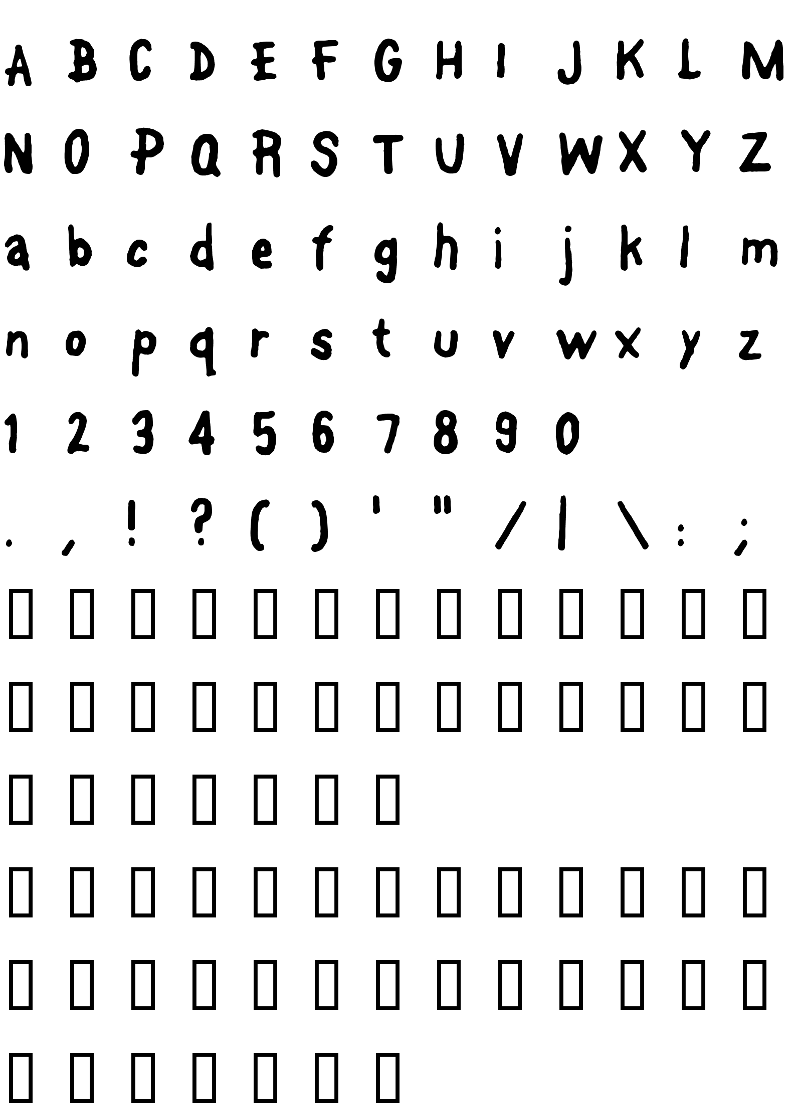 Шрифт FontOnAStick