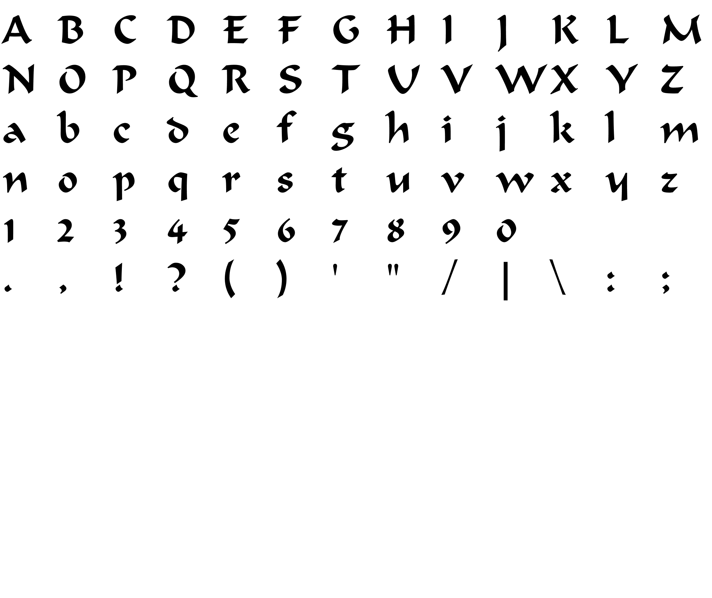 Шрифт FormalScript421BT-Regular