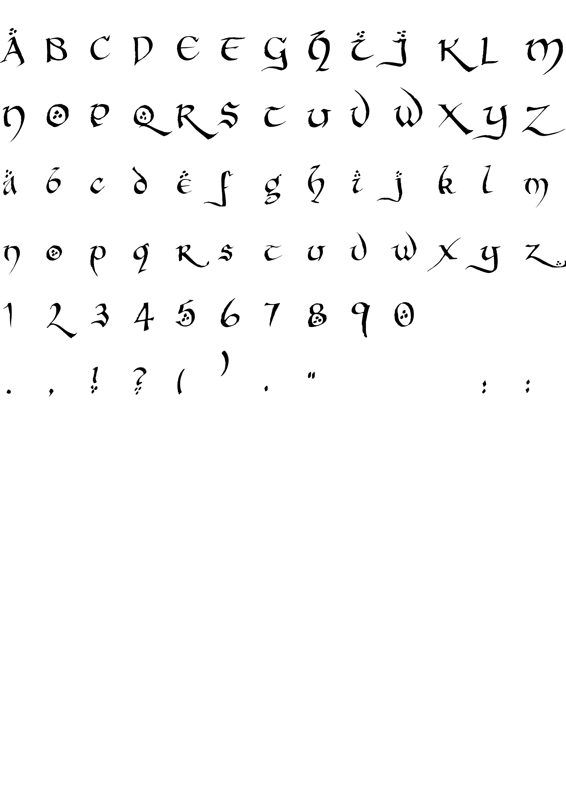 Шрифт Hobbiton BrushhandHobbiton brush