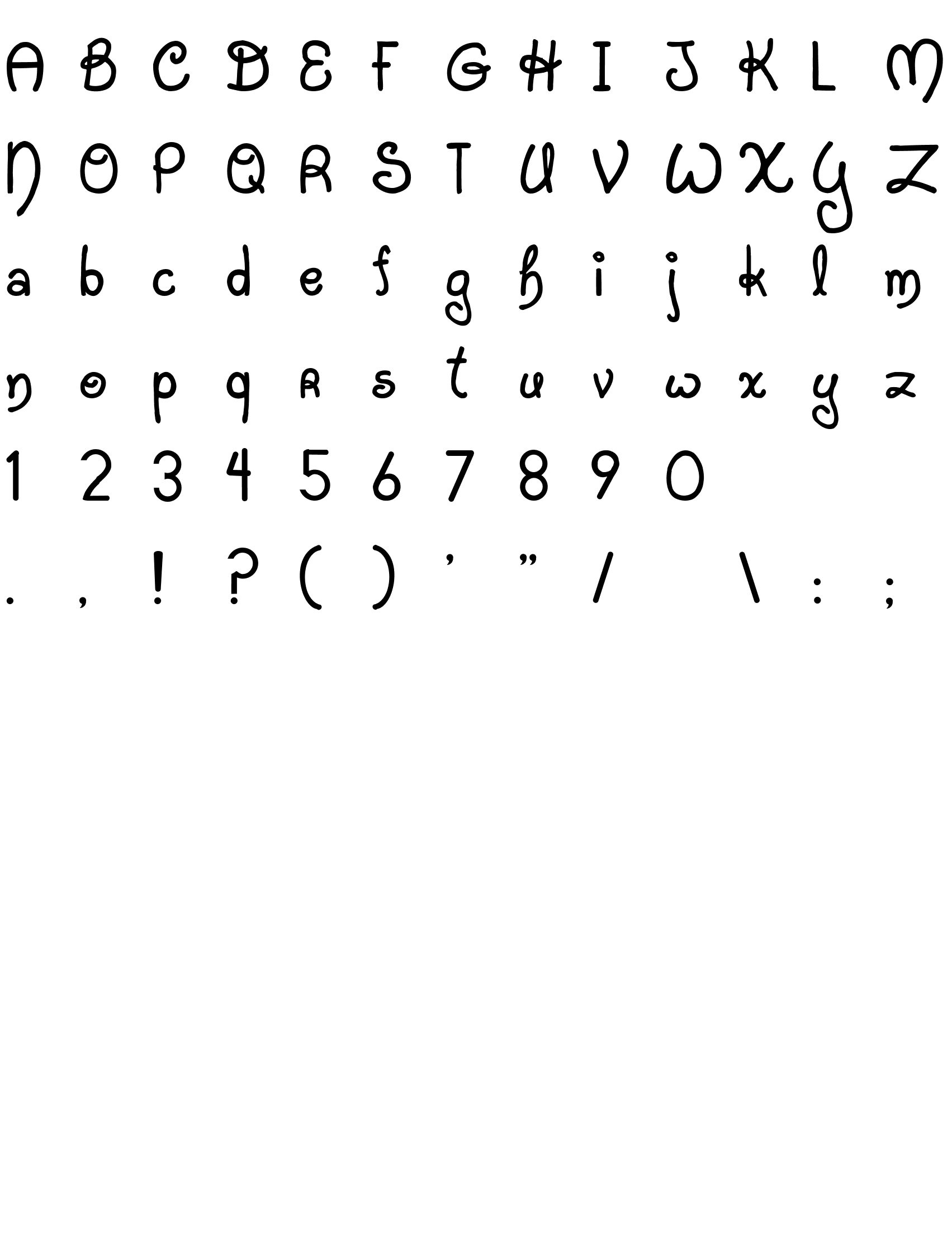 Шрифт JI Starfish