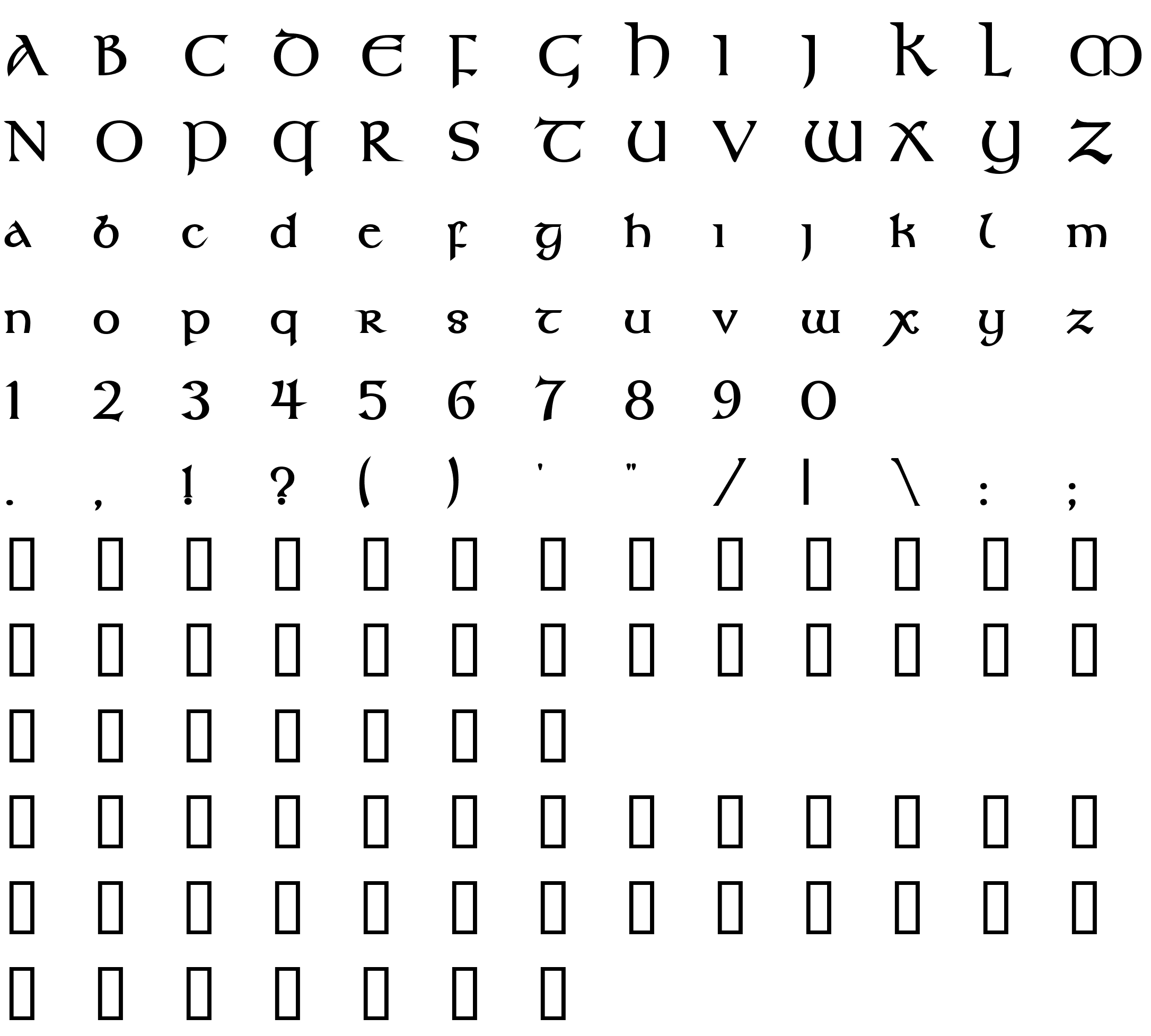 Шрифт Kelt Bold