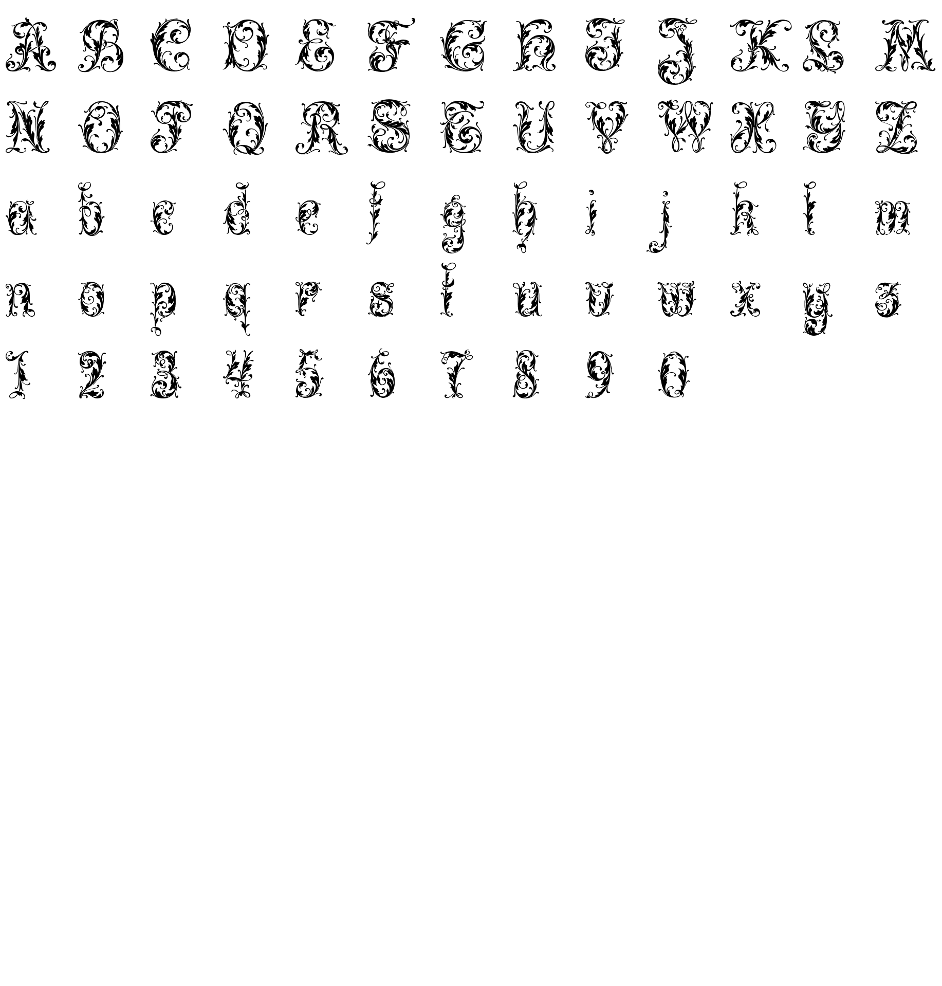 Шрифт Leafy glade