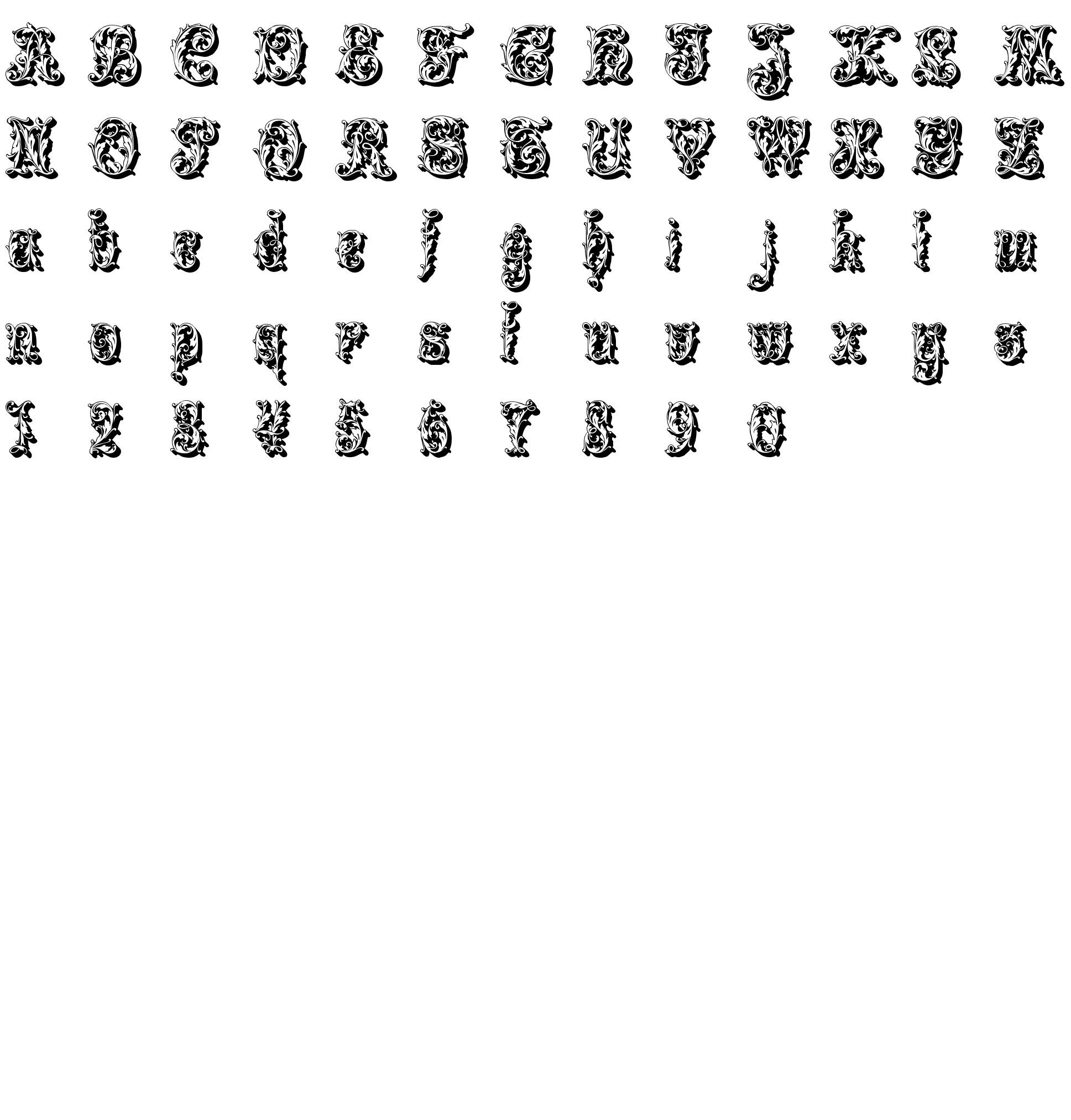 Шрифт Leafyshade