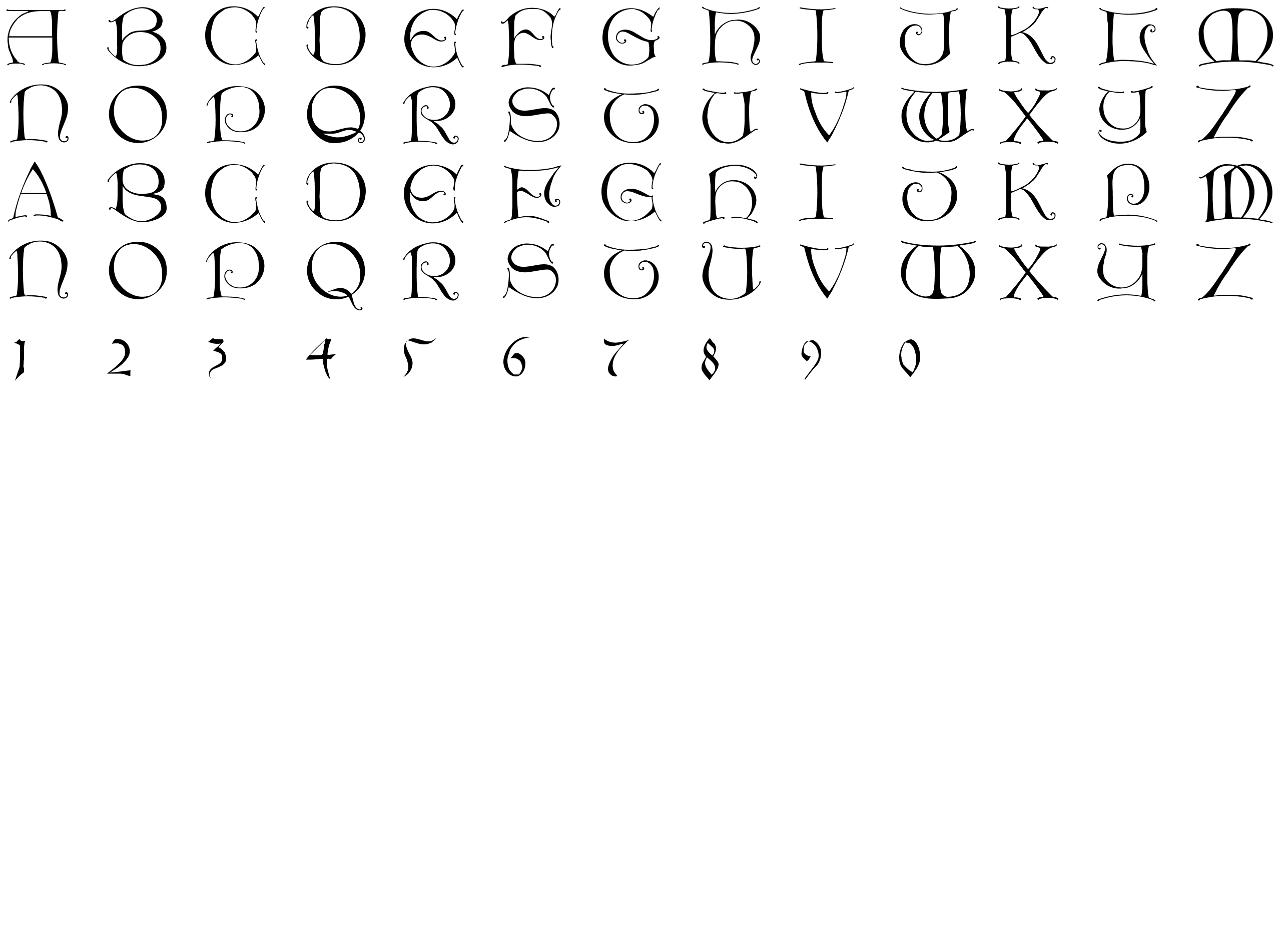 Шрифт LightUnciale