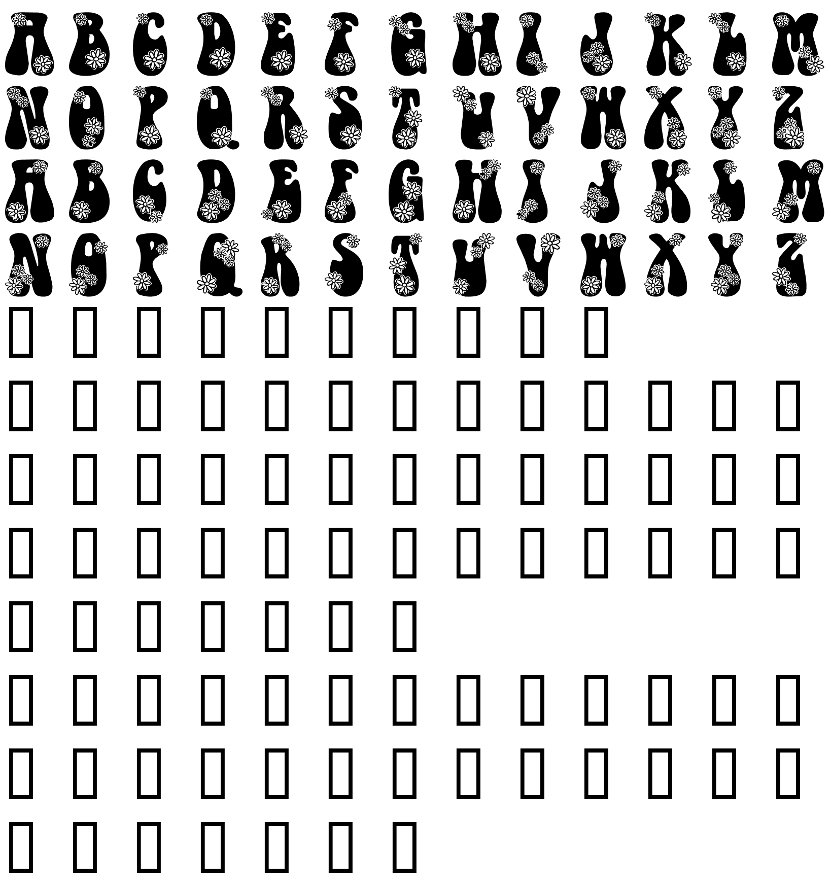 Шрифт LMS Hippy Chick