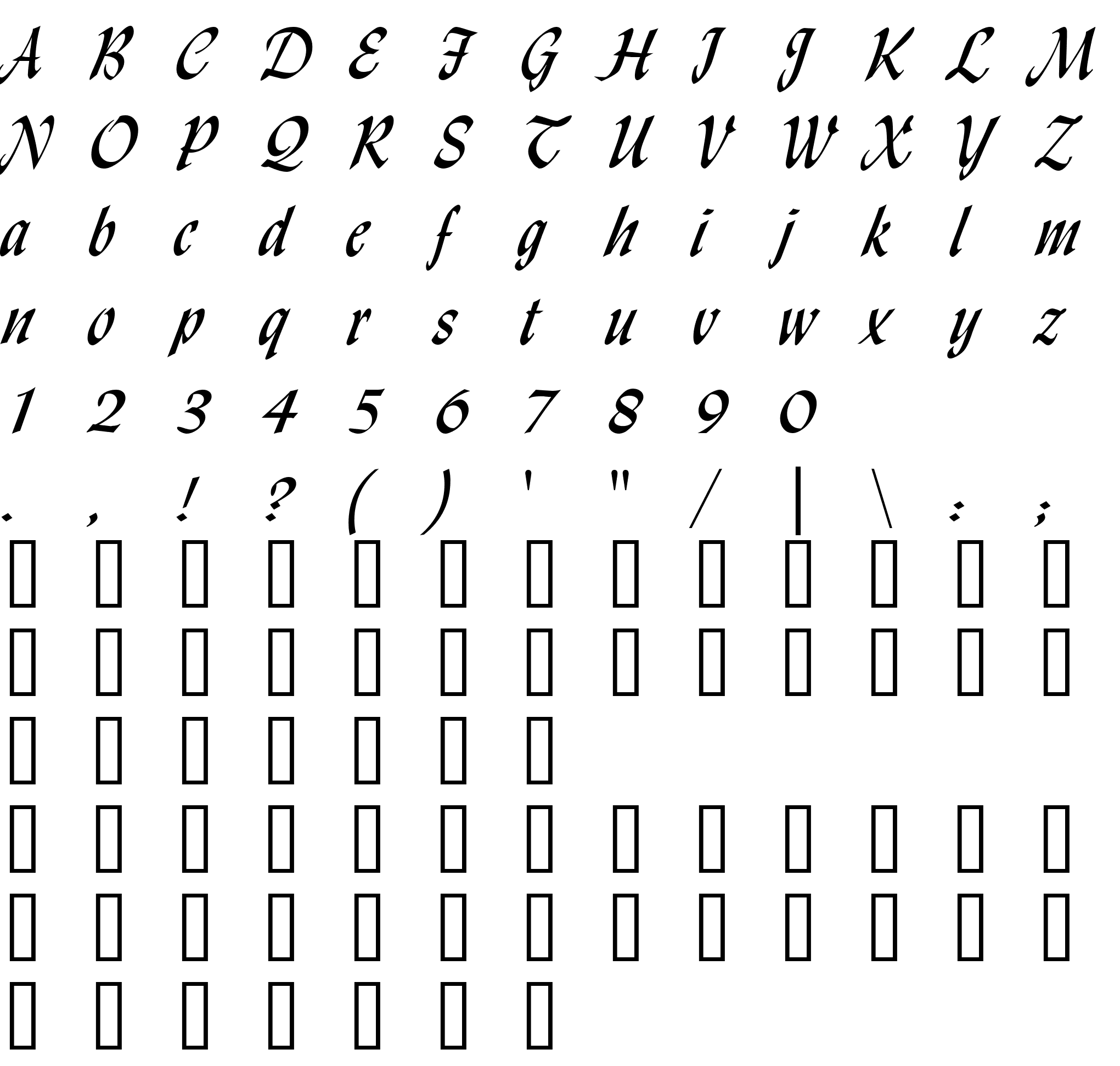 Шрифт Lynda Cursive Normal