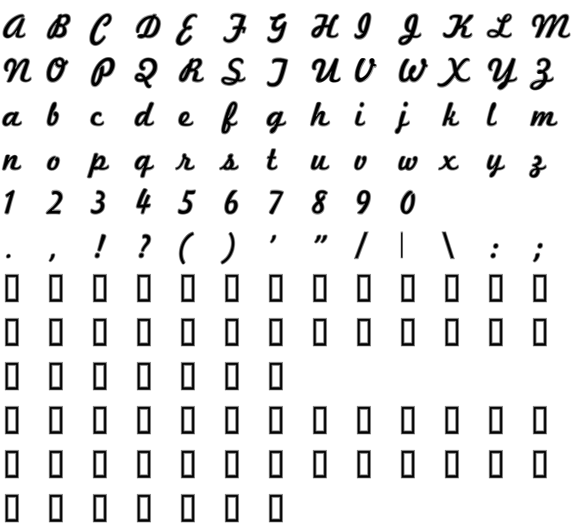 Шрифт Marketing Script Inline