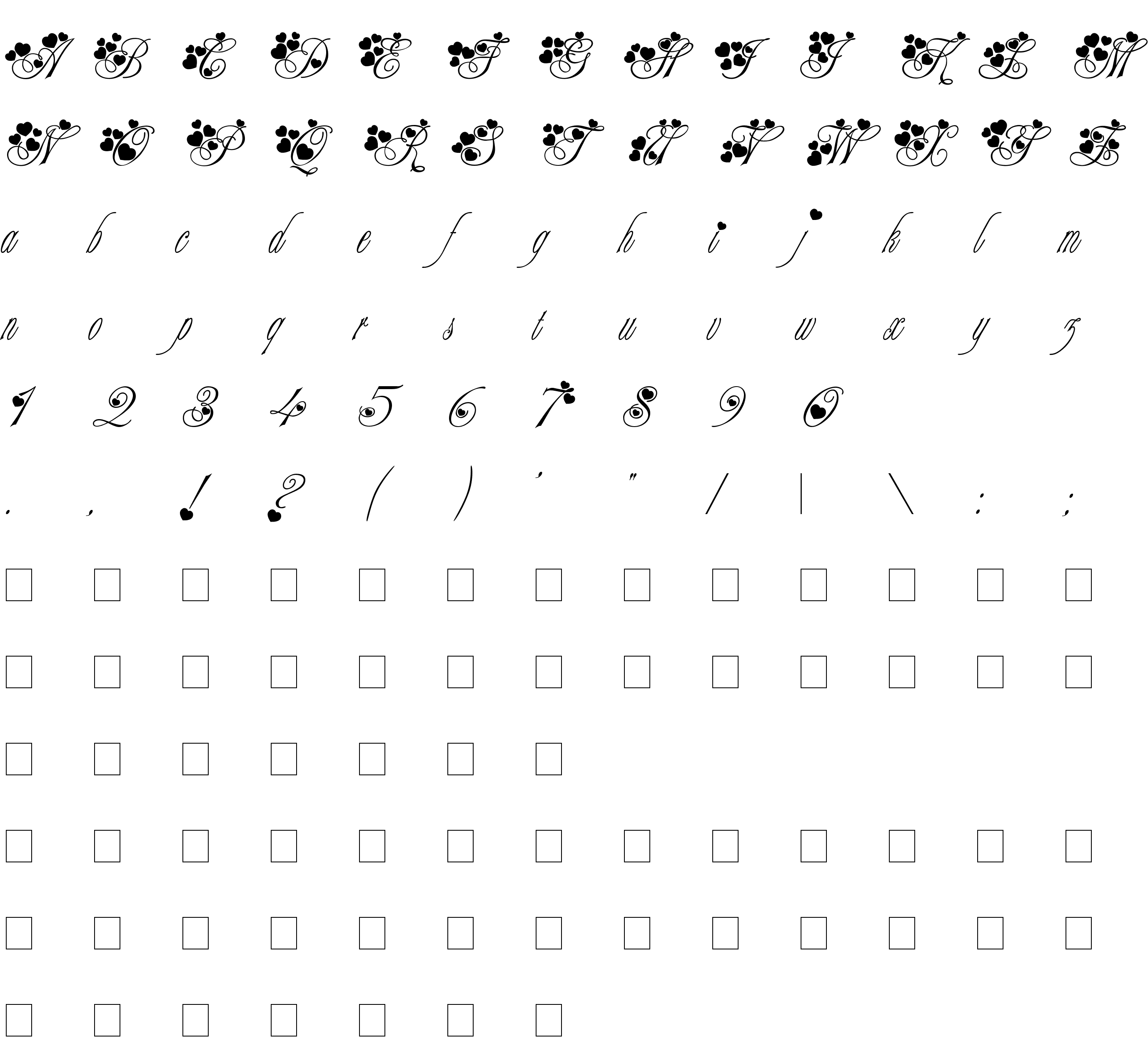 Шрифт MC Sweetie Hearts