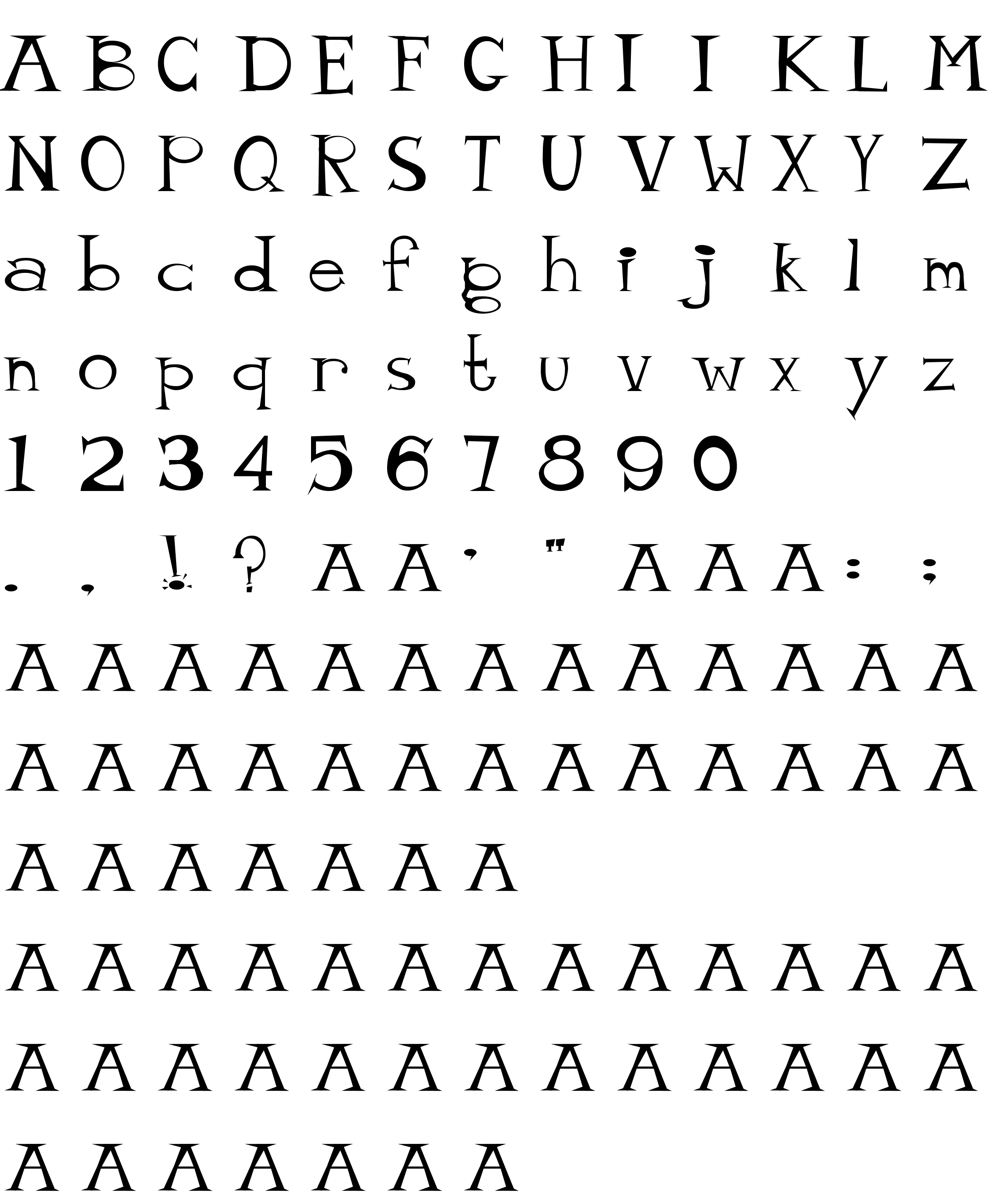 Шрифт mister tate