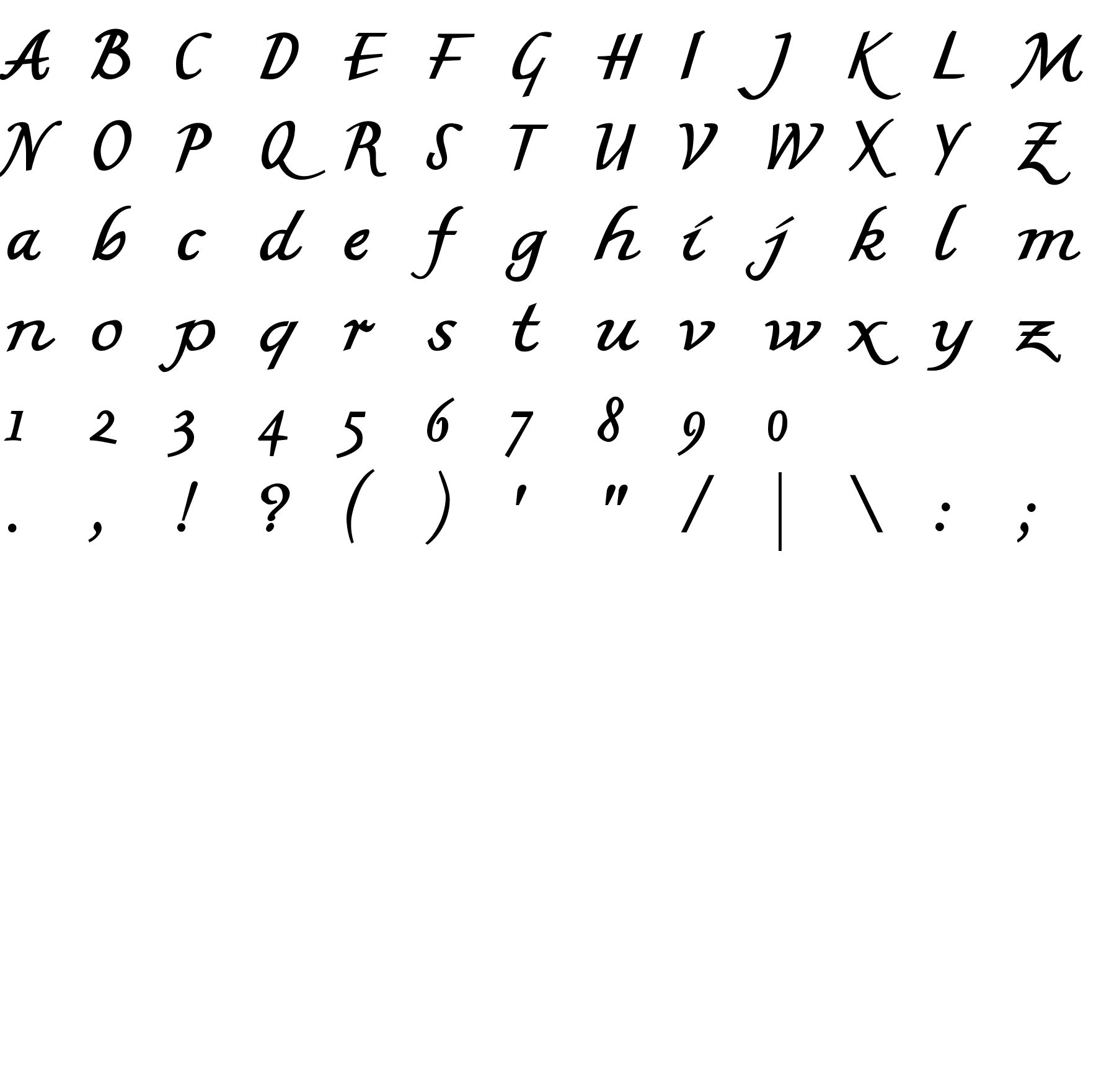 Шрифт MKBritishWriting