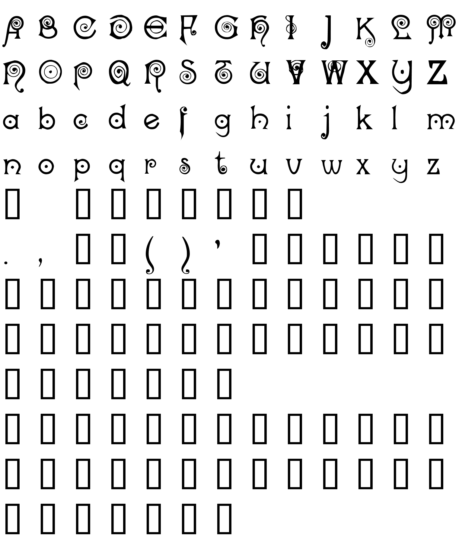 Шрифт Nocker   Cranky