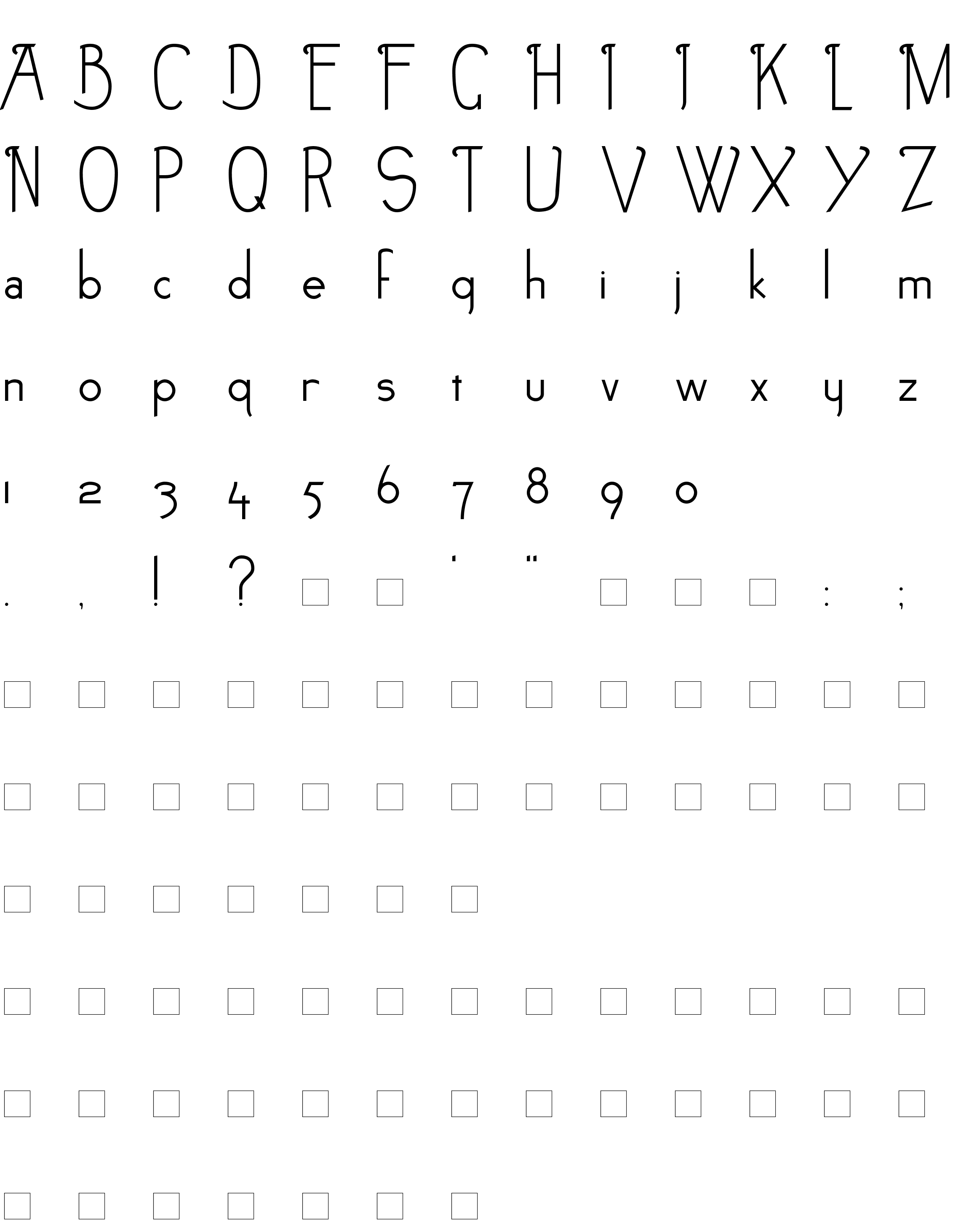 Шрифт Noir-et-Blanc