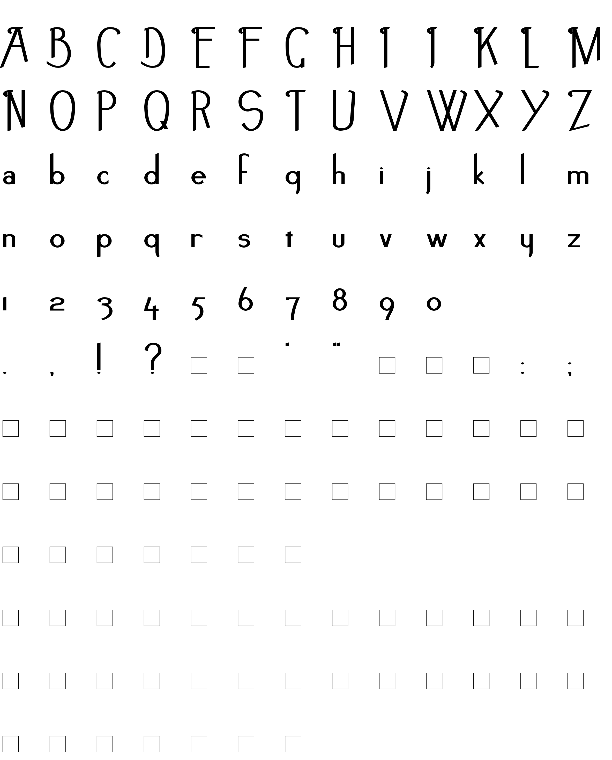 Шрифт Noir-et-Blanc Bold