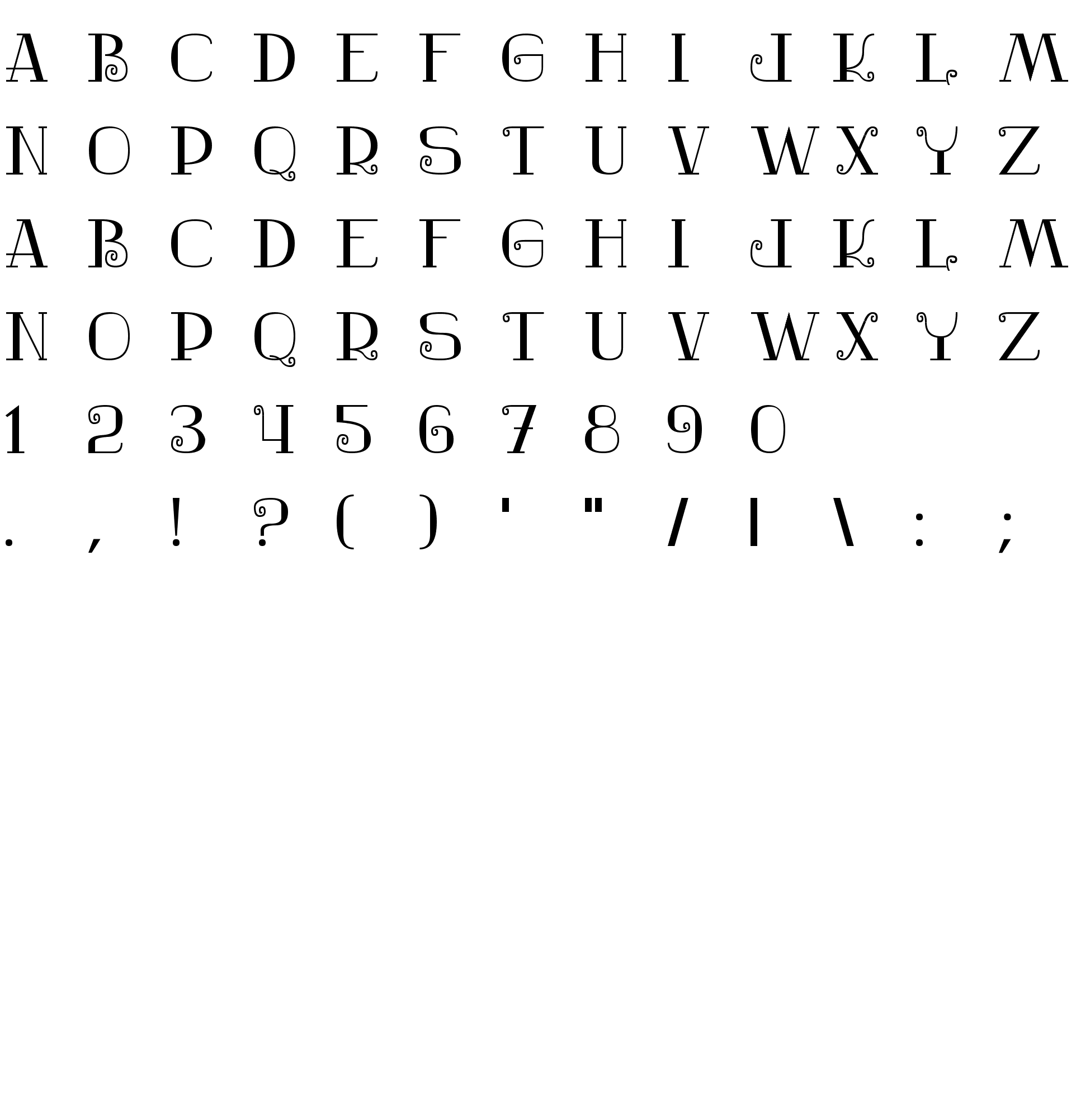 Шрифт Nostalgic