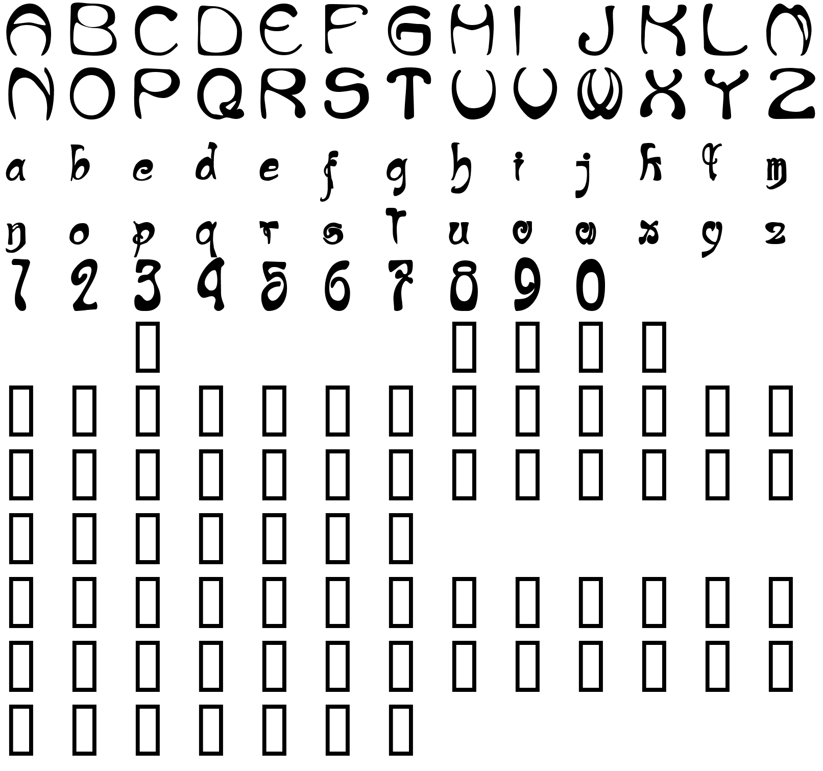 Шрифт NouveauRiche Heavy