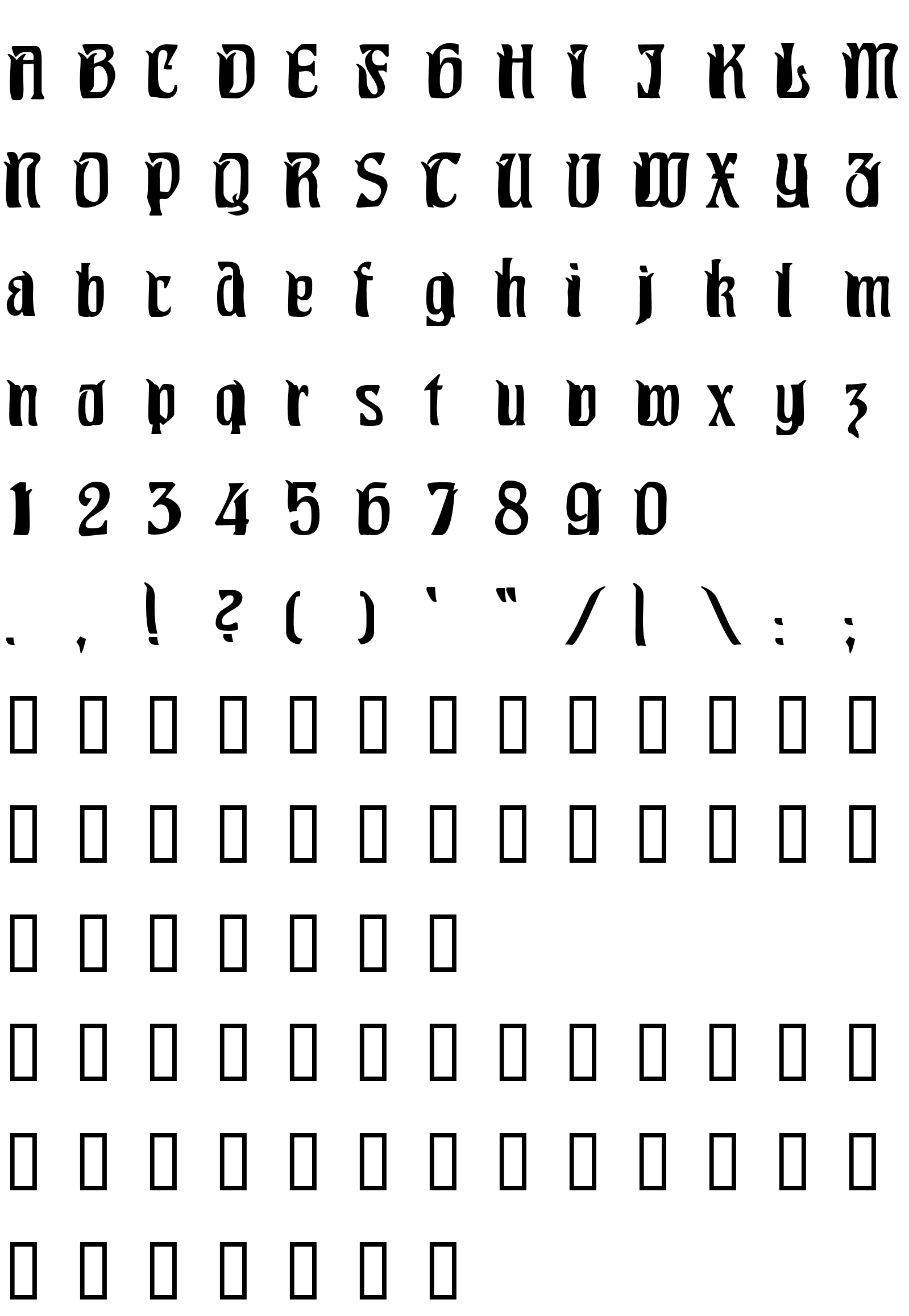 Шрифт Pittoresk